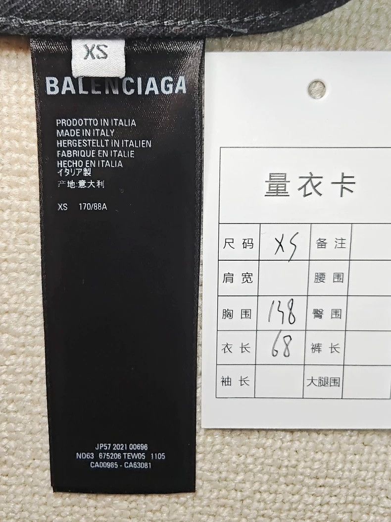 Balenciaga Balenciaga Old Appareal Black Denim Jacket Jacket Size US XS / EU 42 / 0 - 5 Thumbnail
