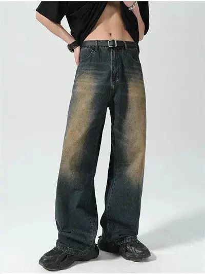 Japanese Brand Retro loose casual wide leg jeans Size US 32 / EU 48 - 3 Thumbnail