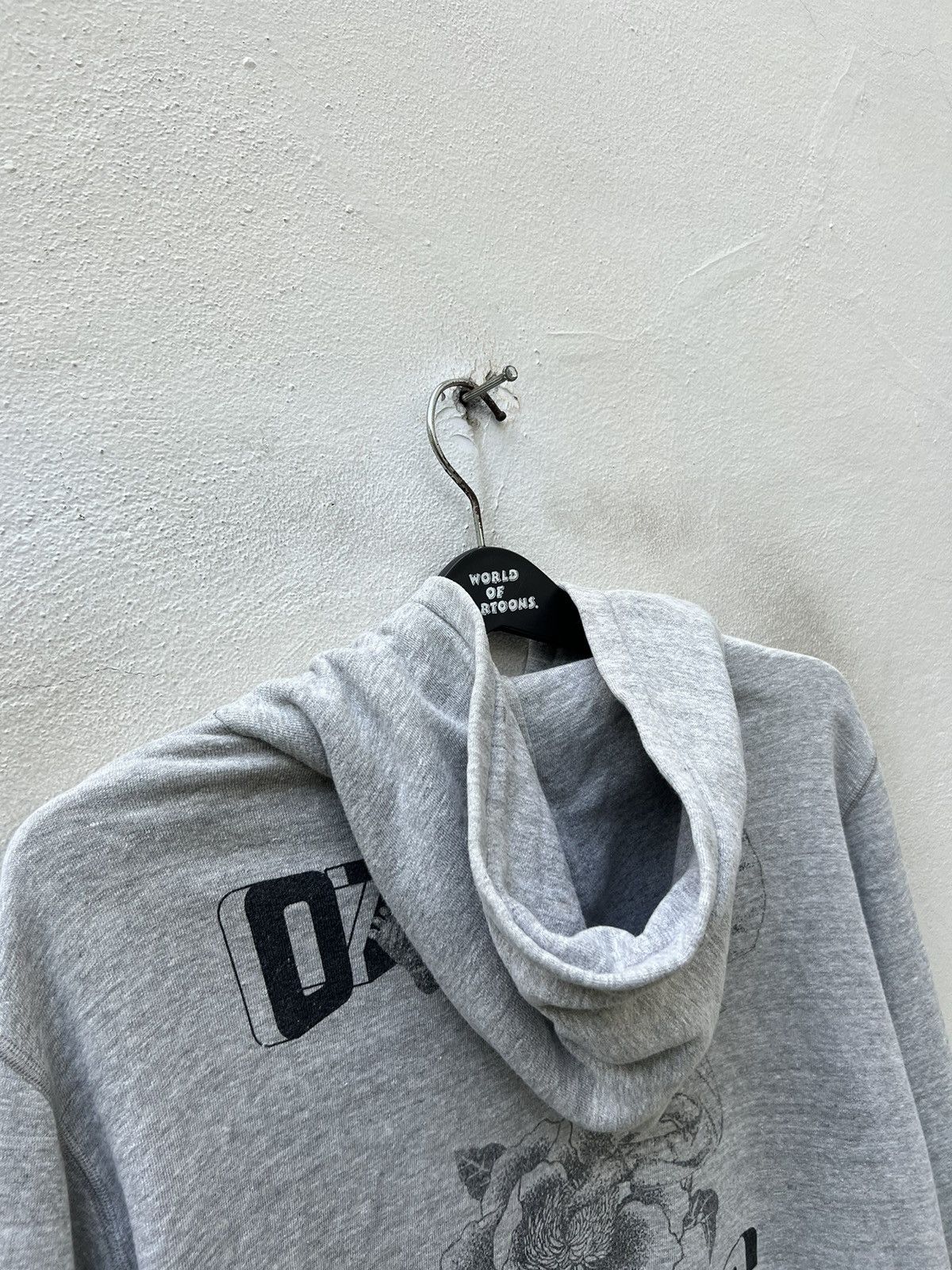 Vintage Vintage 90s Ozone Rocks Japan Grey Hoodie Sweater Size US M / EU 48-50 / 2 - 9 Thumbnail