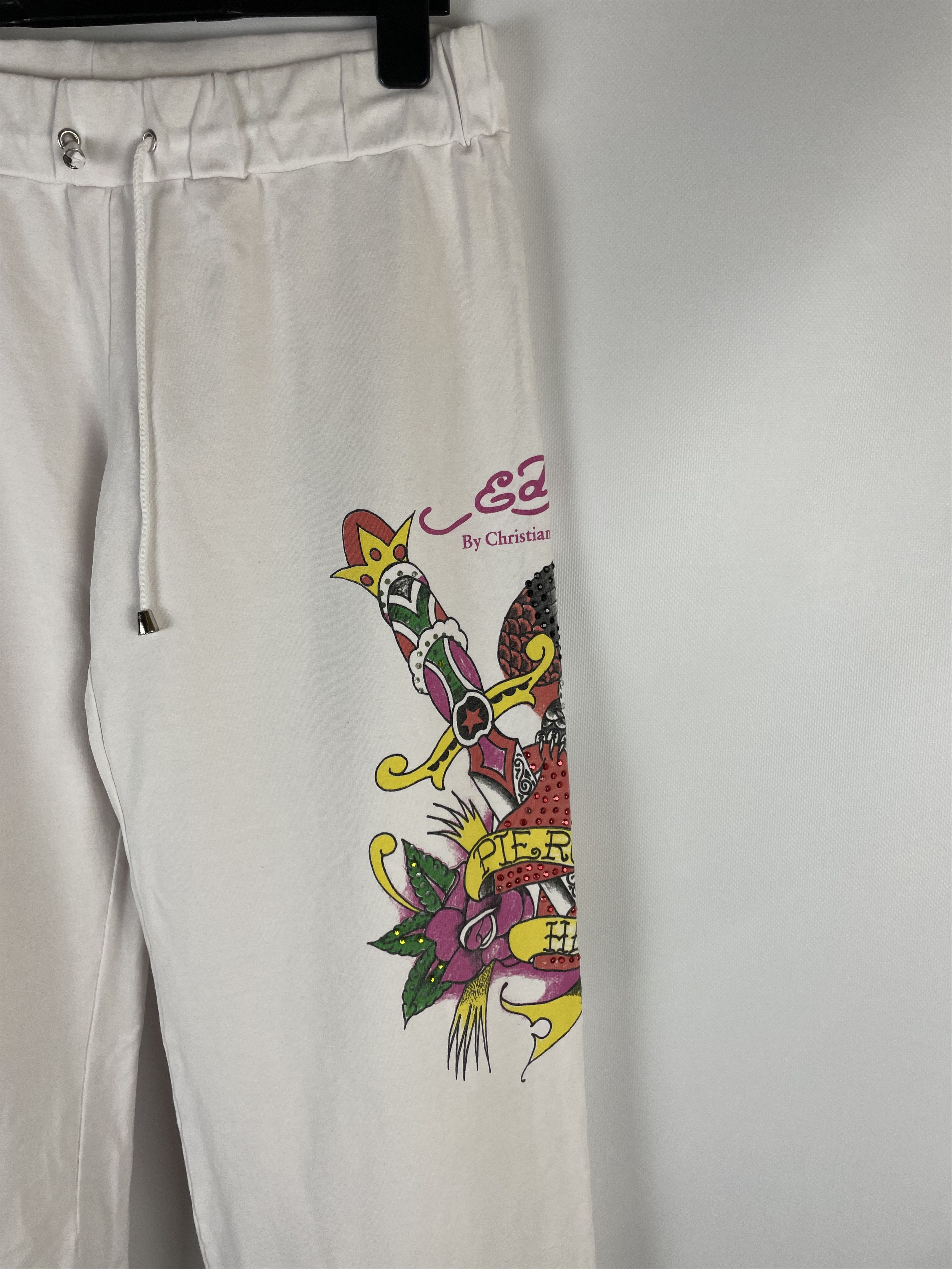 Christian Audigier Vintage Ed Hardy Sweat Pants Size 36" / US 14 / IT 50 - 4 Thumbnail