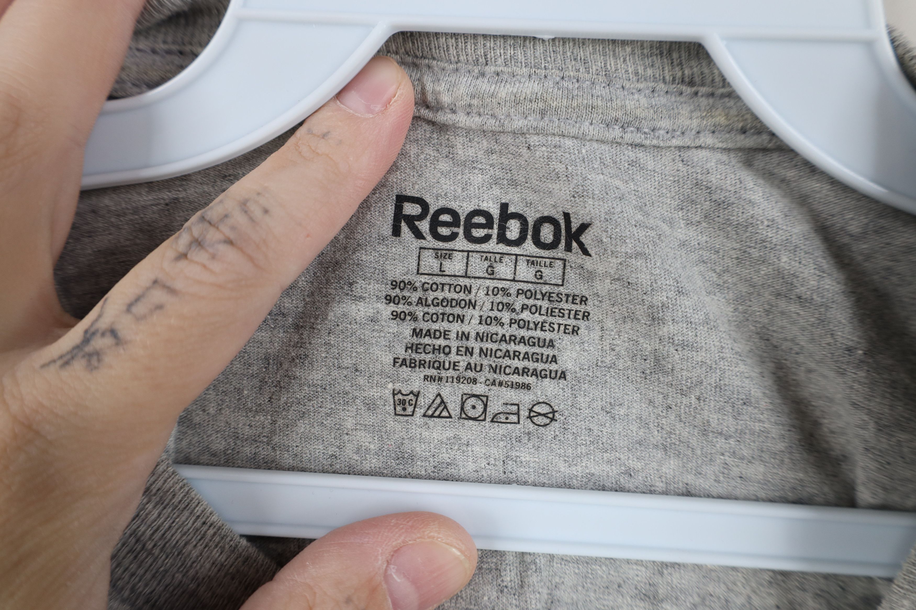 Reebok Vintage Reebok Chicago Blackhawks Hockey Jersey T-Shirt Gray Size US L / EU 52-54 / 3 - 10 Thumbnail