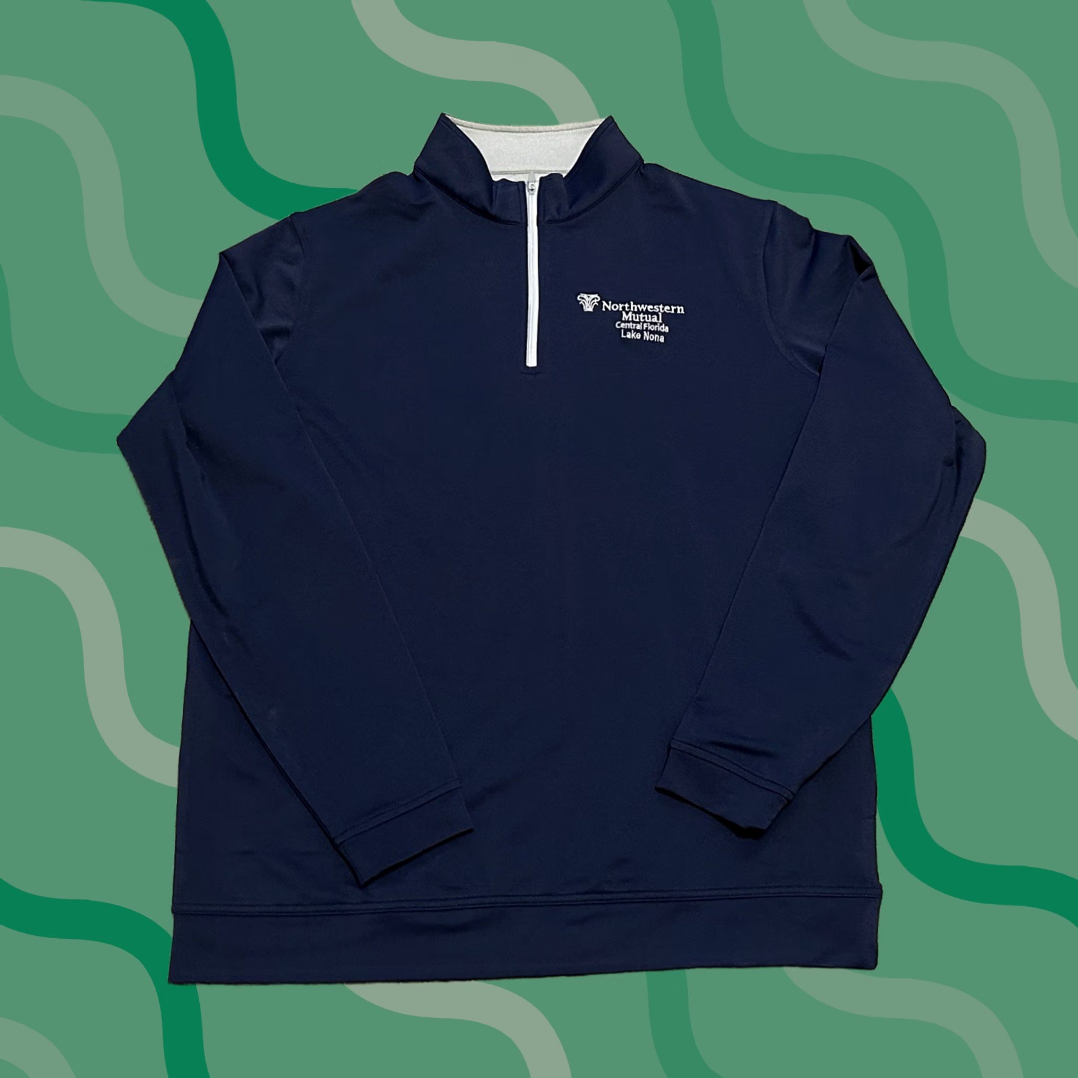 Peter Millar Peter Millar 1/4 Zip Sweater Mens Large Pullover Perth Performance Golf Blue Size US L / EU 52-54 / 3 - 1 Thumbnail