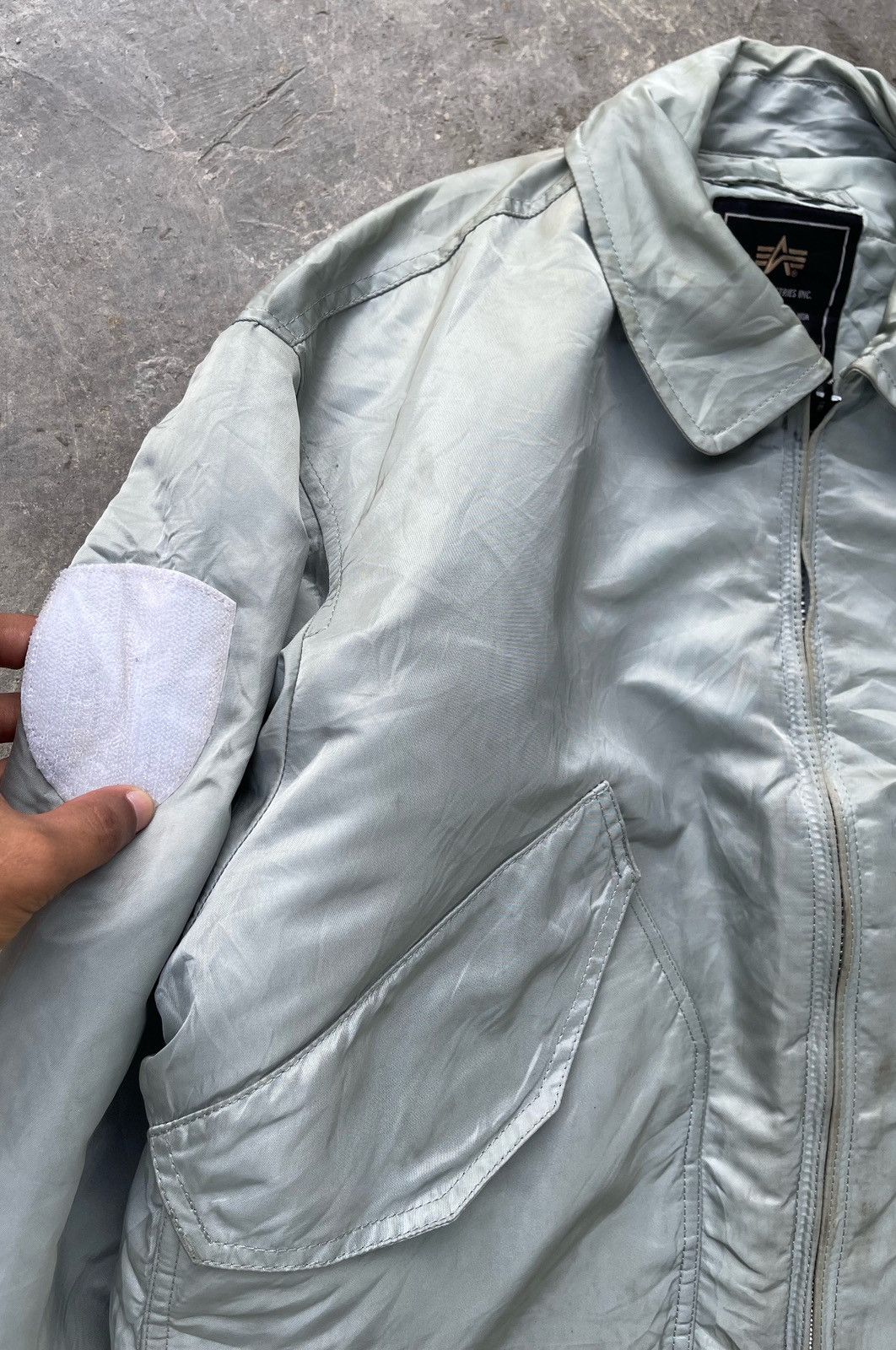 Alpha Industries 🔥Vintage Alpha Industries Ma-1 Flight Bomber Jacket Size US L / EU 52-54 / 3 - 7 Thumbnail