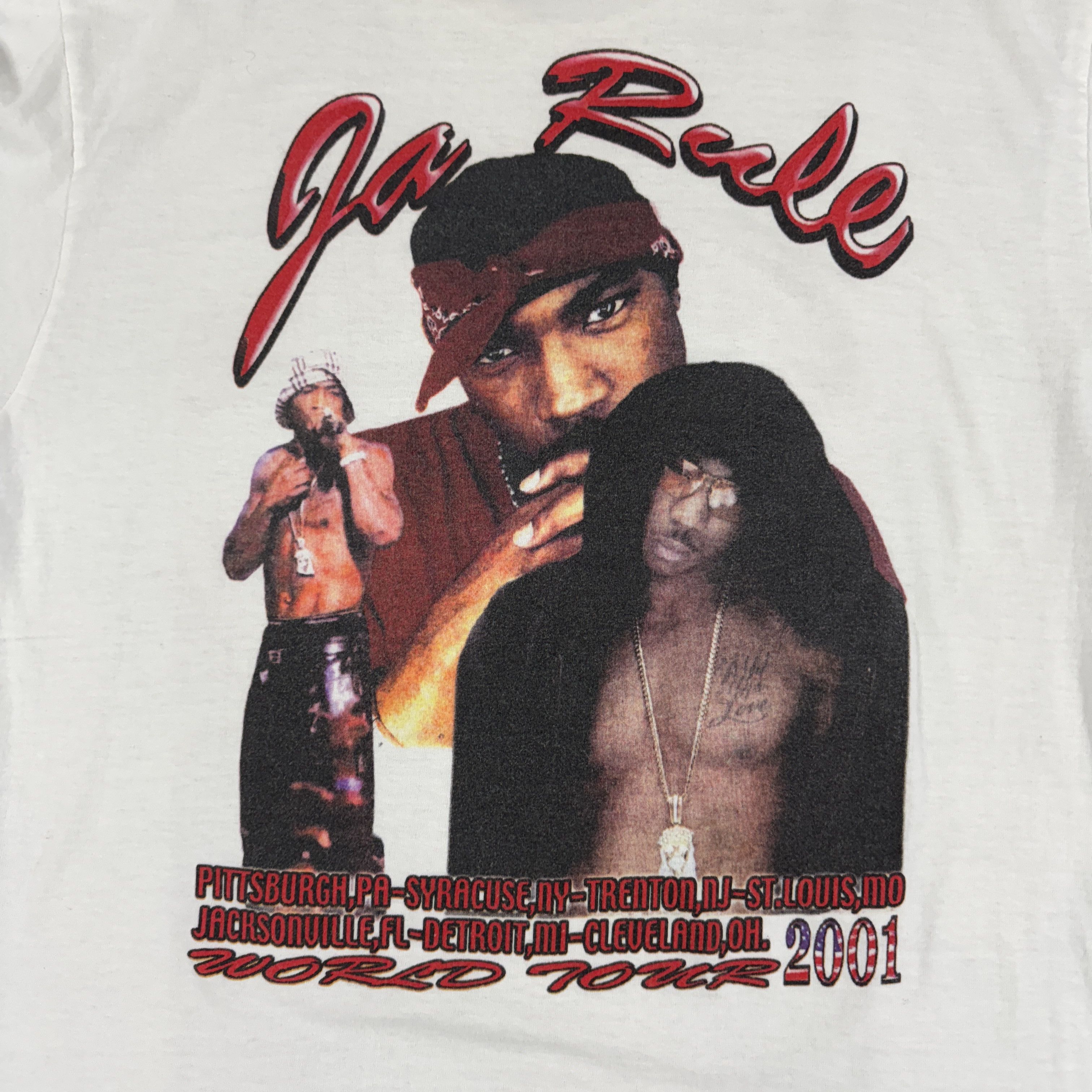 Rap Tees × Vintage Vintage 2001 Ja Rule World Tour T-shirt Size US L / EU 52-54 / 3 - 4 Thumbnail