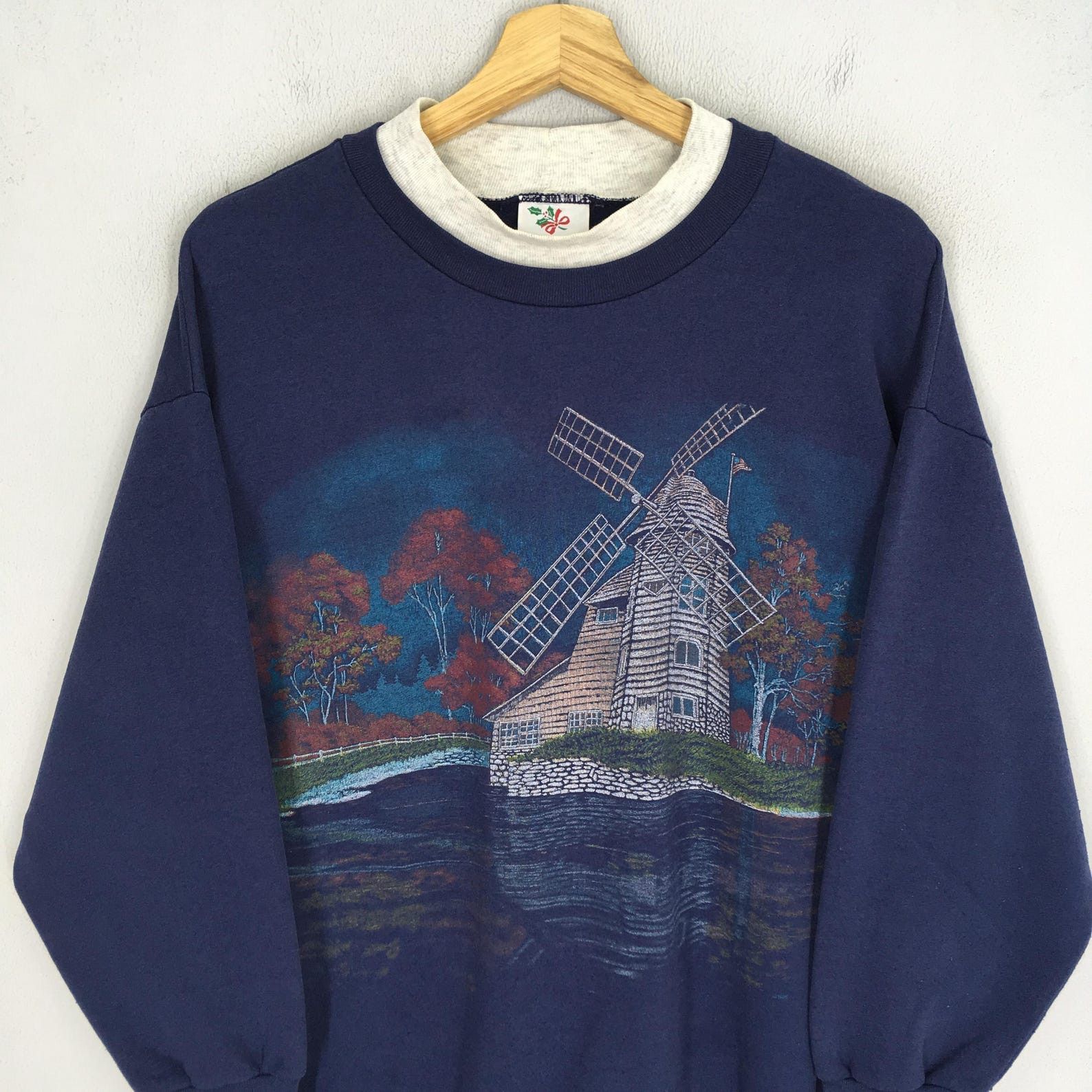 Vintage Vintage 90s Nutcracker Sweatshirt Windmill Lake Graphic Size US M / EU 48-50 / 2 - 3 Thumbnail