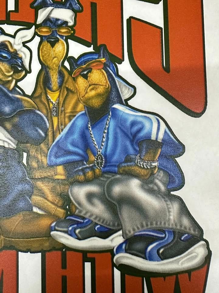 Designer Vintage 90s 00s Heat Transfer "Chillin' With My Dawgs" Size ONE SIZE - 3 Thumbnail