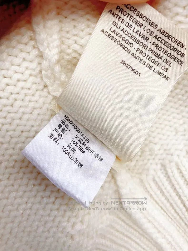 Hermes Hermes Beige One-button V-neck Cardigan Size XS / US 0-2 / IT 36-38 - 6 Thumbnail
