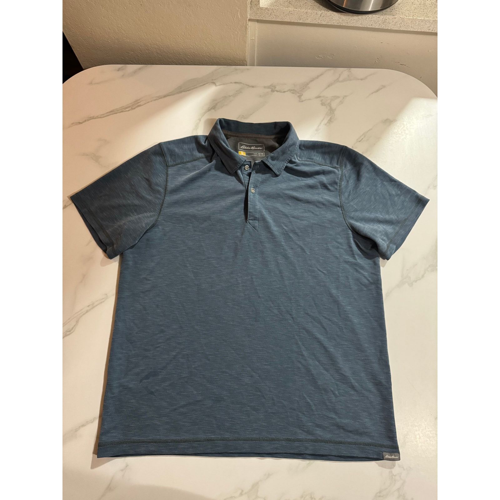 Eddie Bauer Eddie Bauer Tencel Lyocell Polo Shirt Men's Large Active Fit Size US L / EU 52-54 / 3 - 1 Thumbnail