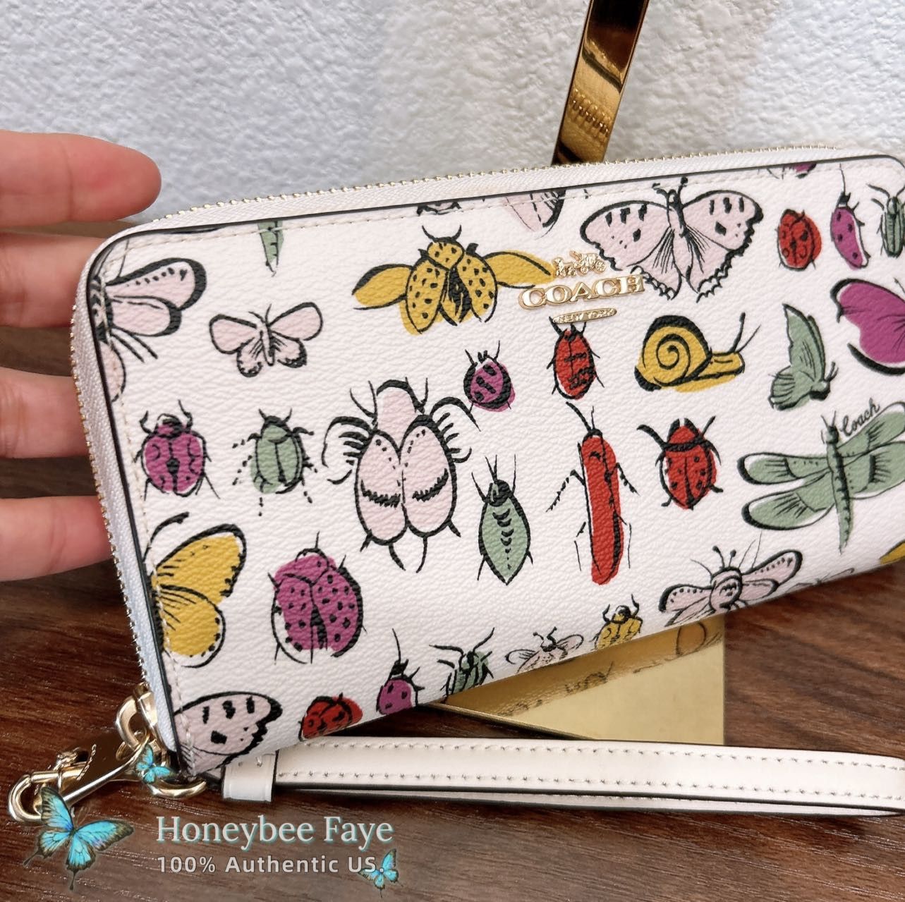 Coach Long Zip Around Wallet With Creature Print CR931 Size ONE SIZE - 2 Thumbnail