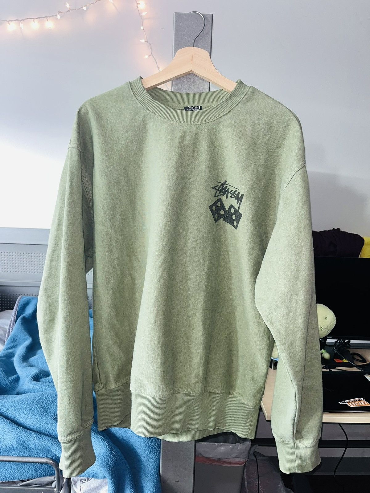 Stussy Stussy Green Dice Sweater Size US M / EU 48-50 / 2 - 3 Thumbnail