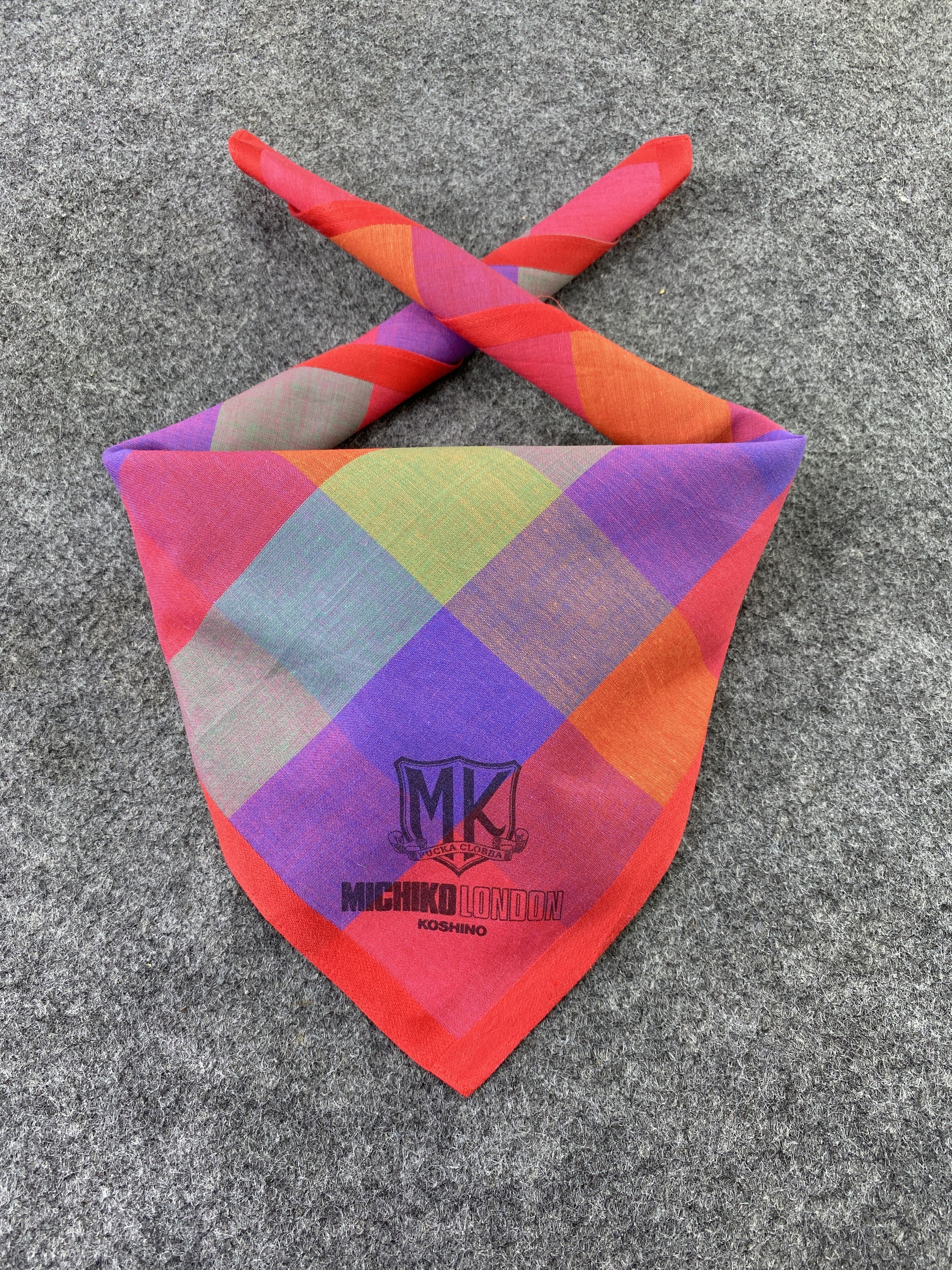 Michiko Koshino London × Vintage Michiko Koshino Handkerchief / Bandana / Neckerchief-B195 Size ONE SIZE - 2 Thumbnail