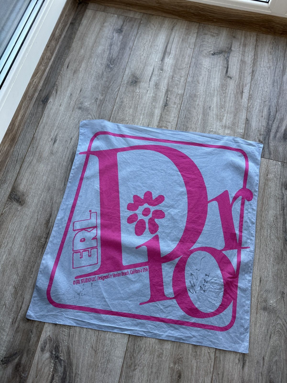 Dior × ERL Dior Erl Eli Russell Linnetz Bandana Kim Jones Autograph Size ONE SIZE - 4 Thumbnail
