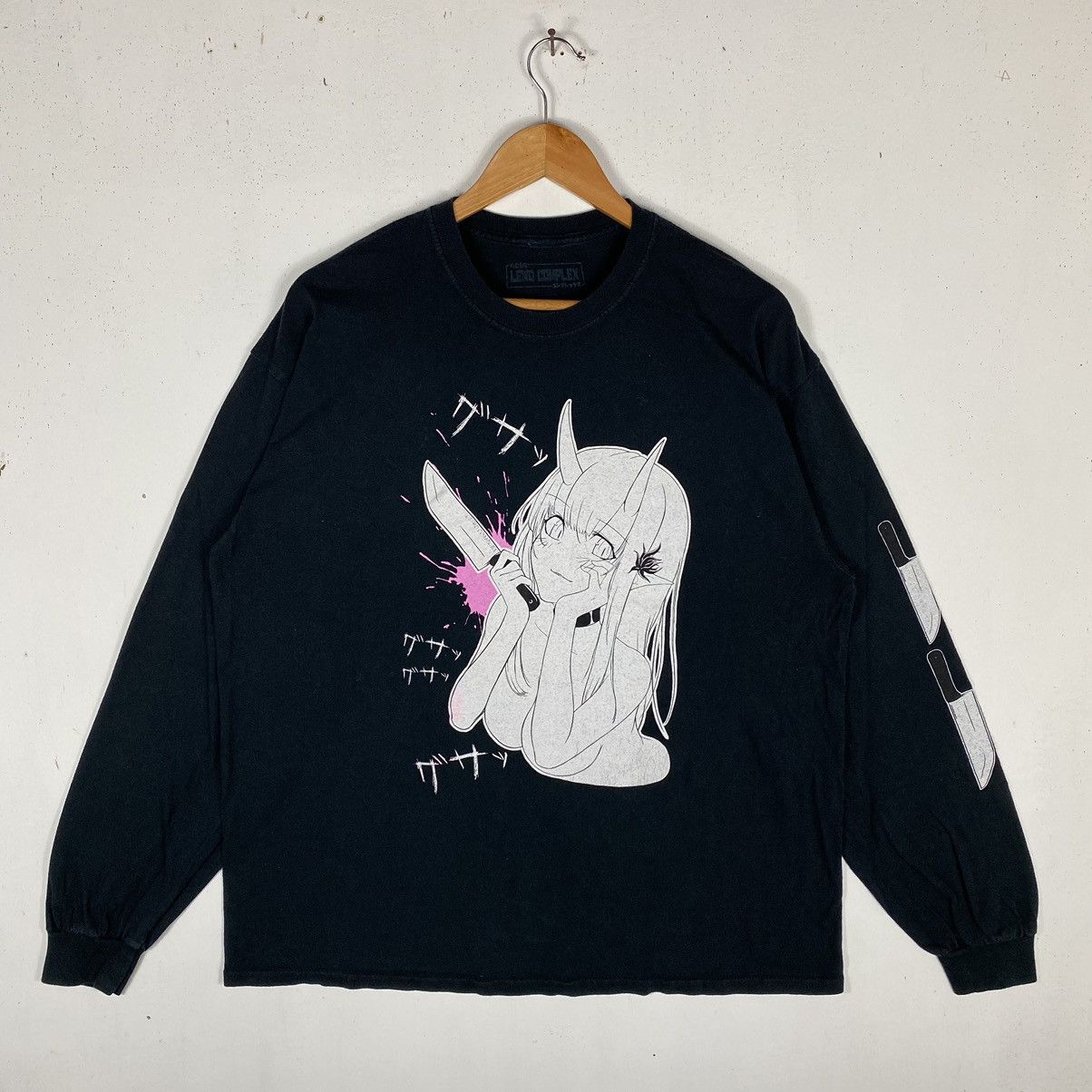 Anime × Japanese Brand LEWD COMPLEX Horror Anime Hentai Graphic Tee Size US XL / EU 56 / 4 - 2 Thumbnail