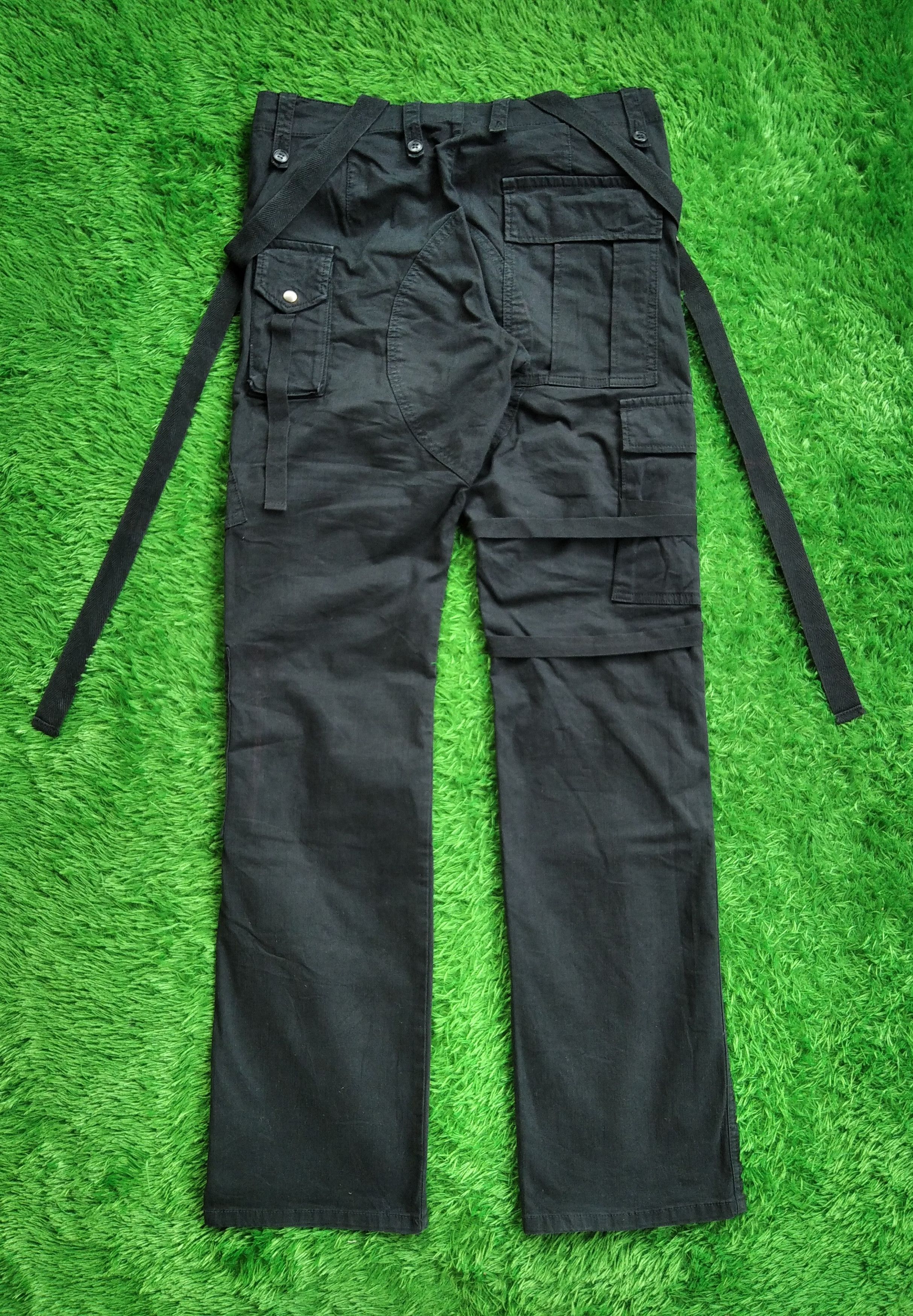 If Six Was Nine × Japanese Brand × Le Grande Bleu (L.G.B.) Vtg 00s Endeneu Maxm Bondage Spike Punk Cargo Pants Size US 31 - 4 Thumbnail