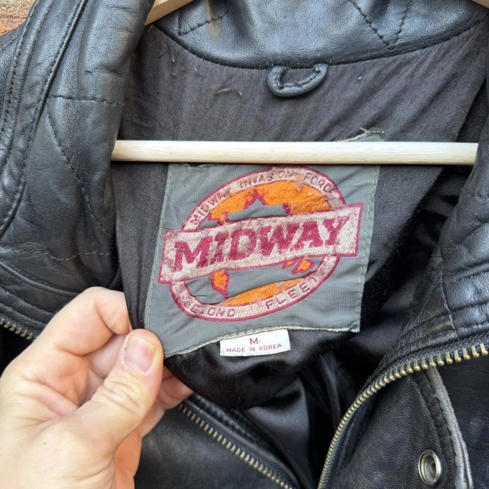 Other Vintage midway invasion force second fleet leather jacket M Size US M / EU 48-50 / 2 - 7 Thumbnail