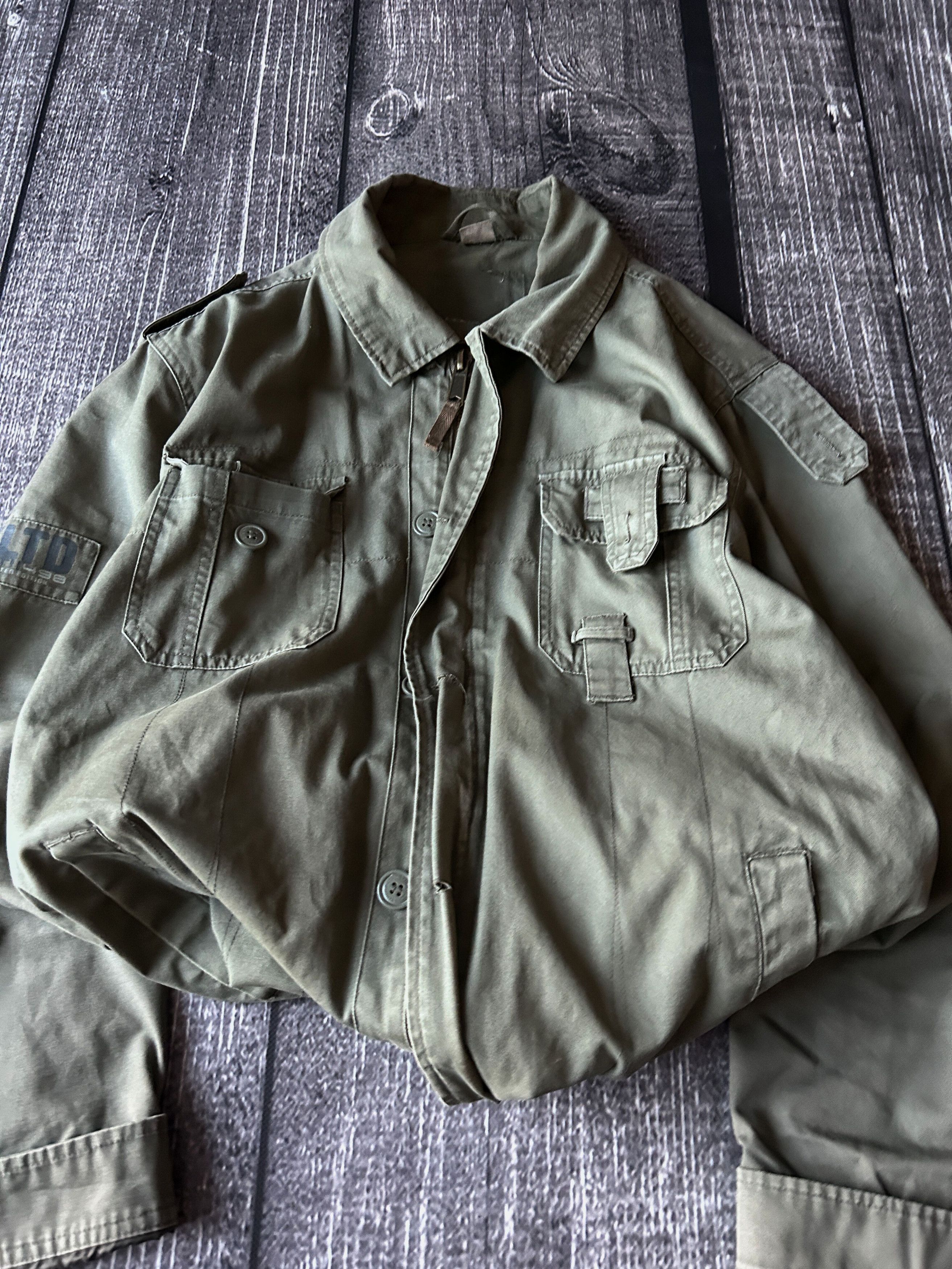 Vintage VTG Military Field Jacket Olive Green Utility Army Combat Size US L / EU 52-54 / 3 - 3 Thumbnail