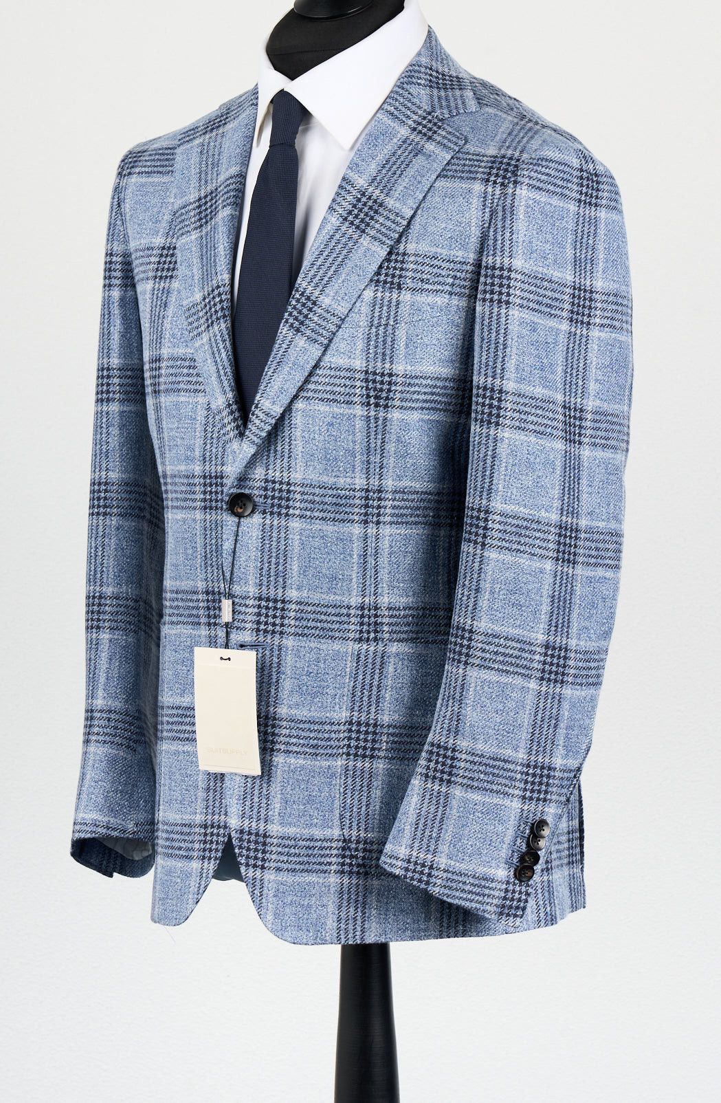 Suitsupply NWT Suitsupply medium blue checked jacket, size 38R\EU48 Size 38R - 2 Thumbnail