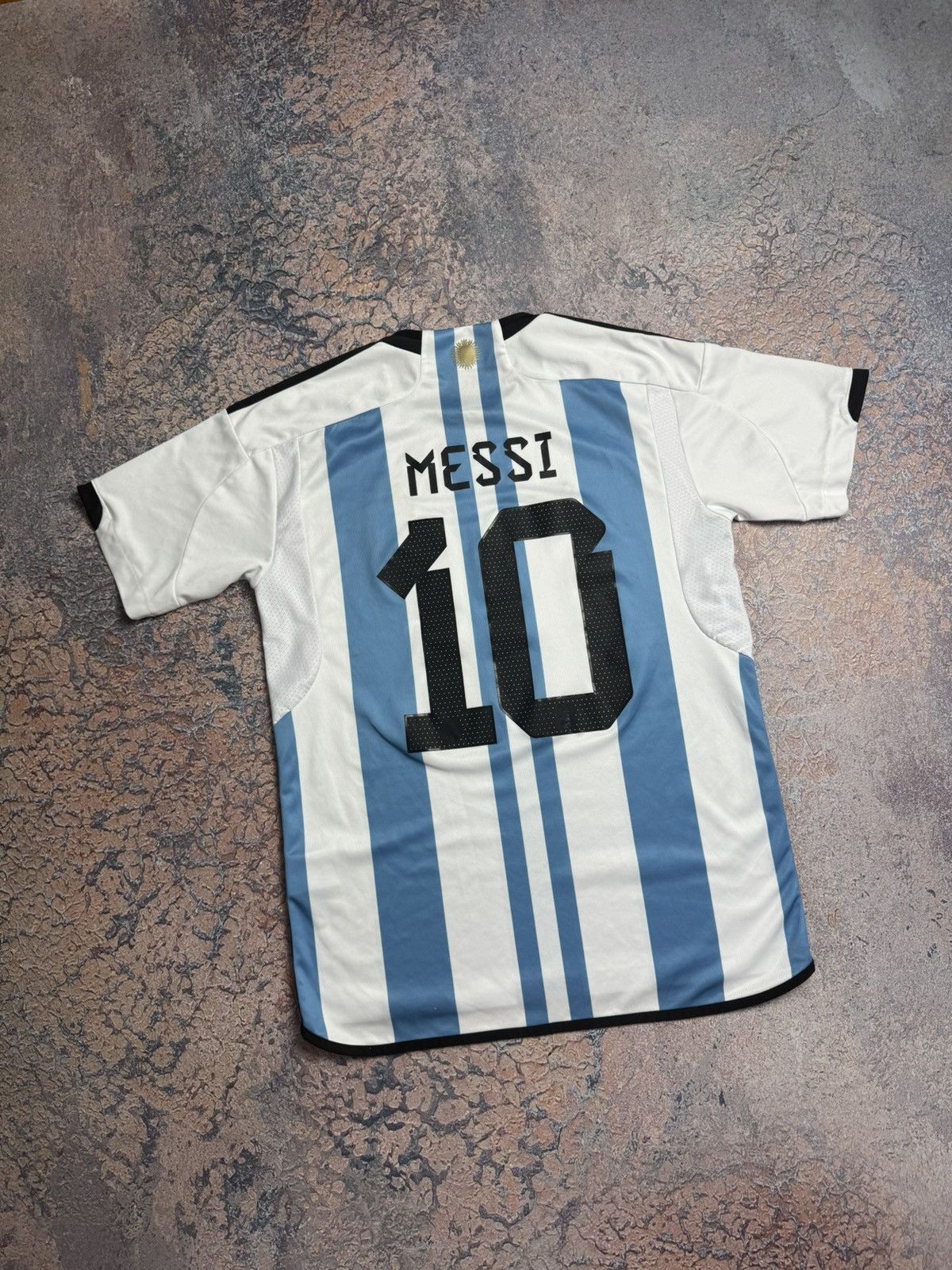 Adidas ARGENTINA ADIDAS 2022 WC FOOTBALL HOME JERSEY #10 MESSI Size US M / EU 48-50 / 2 - 10 Thumbnail