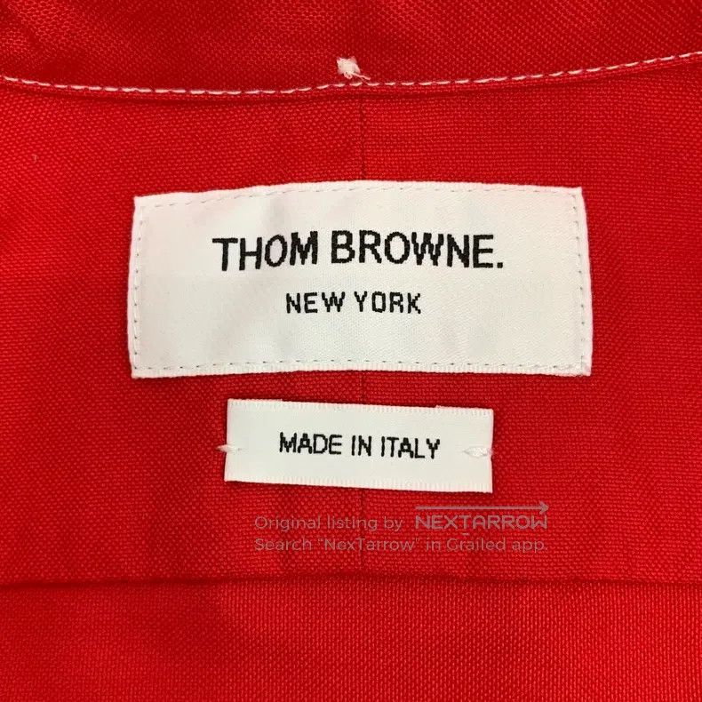 Thom Browne Thom Browne Red cherry embroidered cotton collar with sing Size XS / US 0-2 / IT 36-38 - 7 Thumbnail
