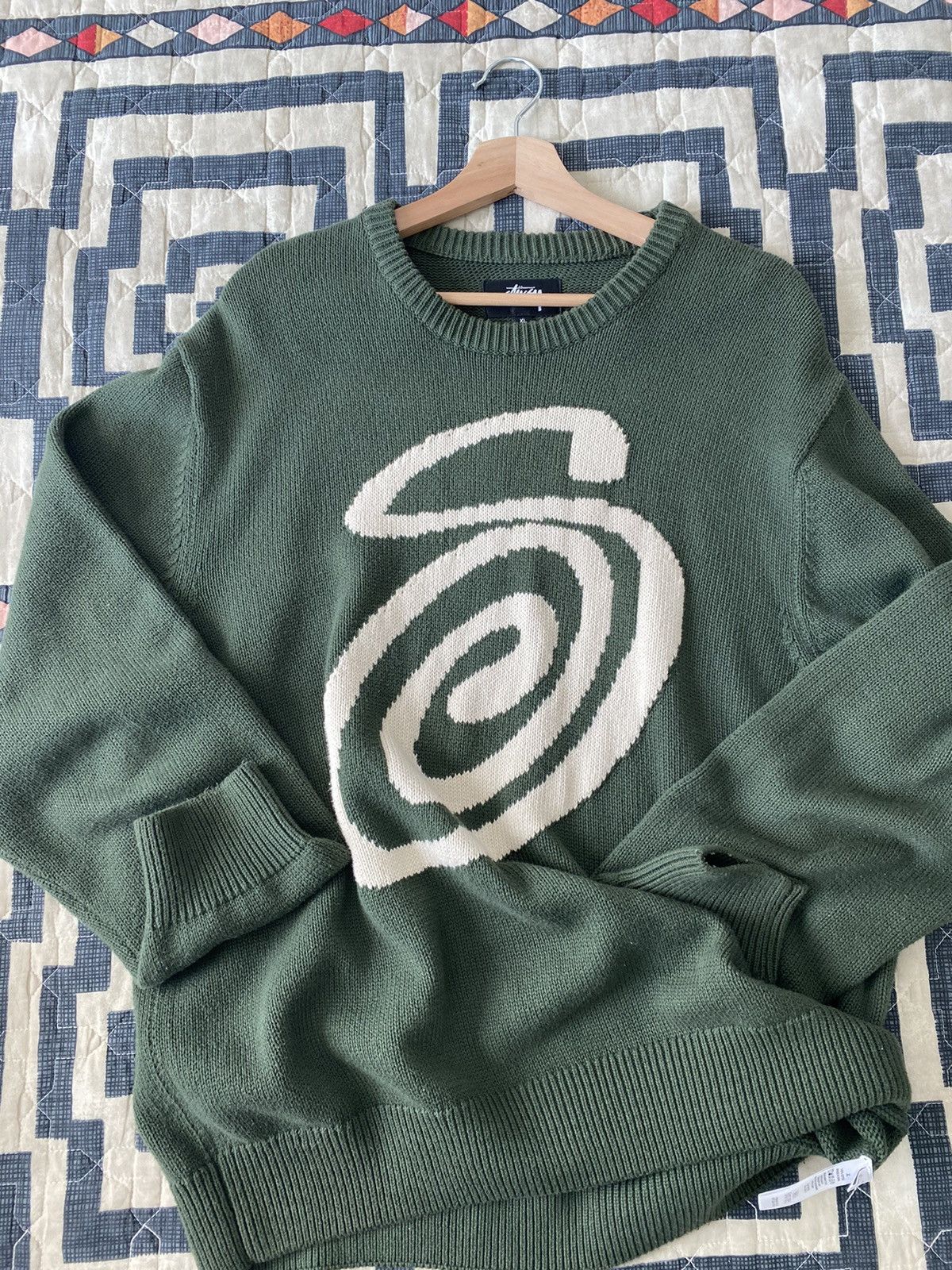 Stussy Stussy Knit Swirly S Logo Sweater | Grailed