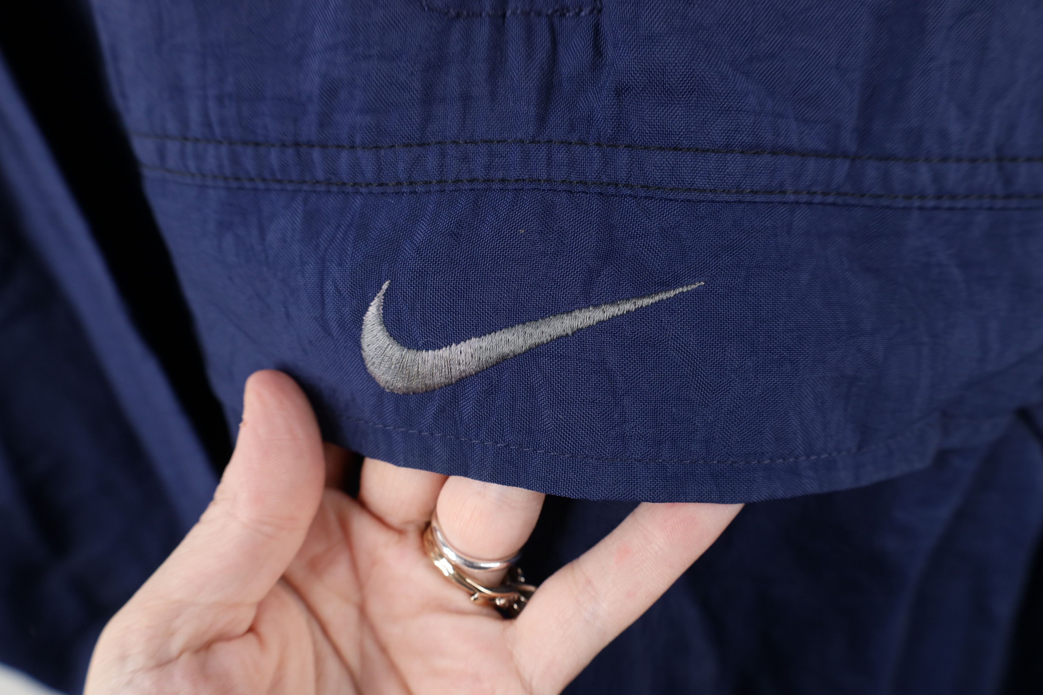 Nike × Vintage Vintage 90s Nike Scott Center Swoosh Hooded Anorak Jacket Size US M / EU 48-50 / 2 - 4 Thumbnail