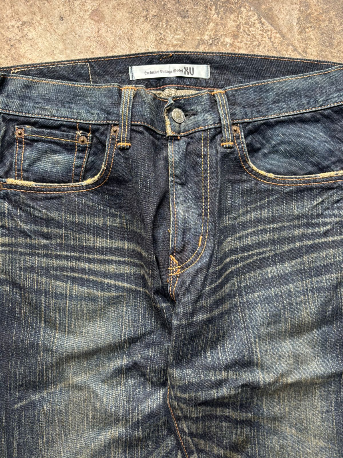 Japanese Brand 2000s Japanese Edwin Claw Marks Distressed Bootcut Jeans Size US 31 - 3 Thumbnail