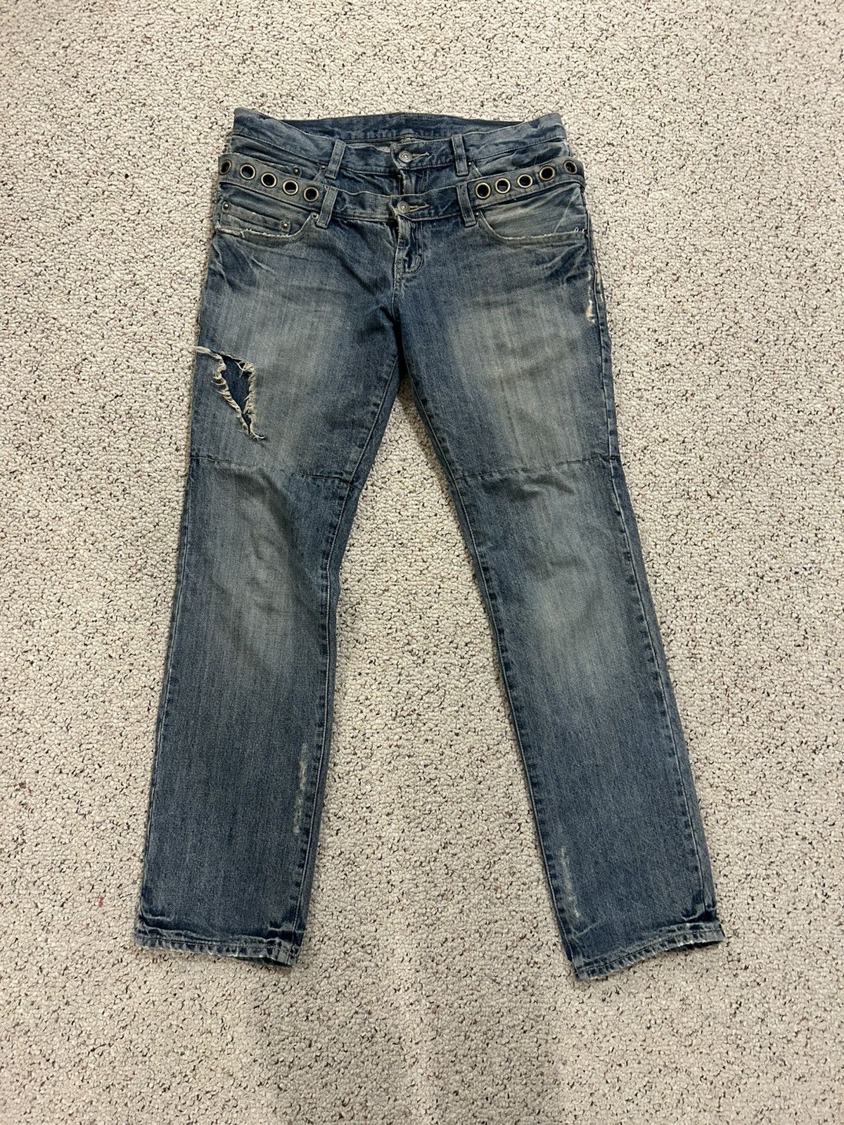 PPFM PPFM DOUBLE WAIST FLY BUTTONS BOOTCUT DENIM | Grailed