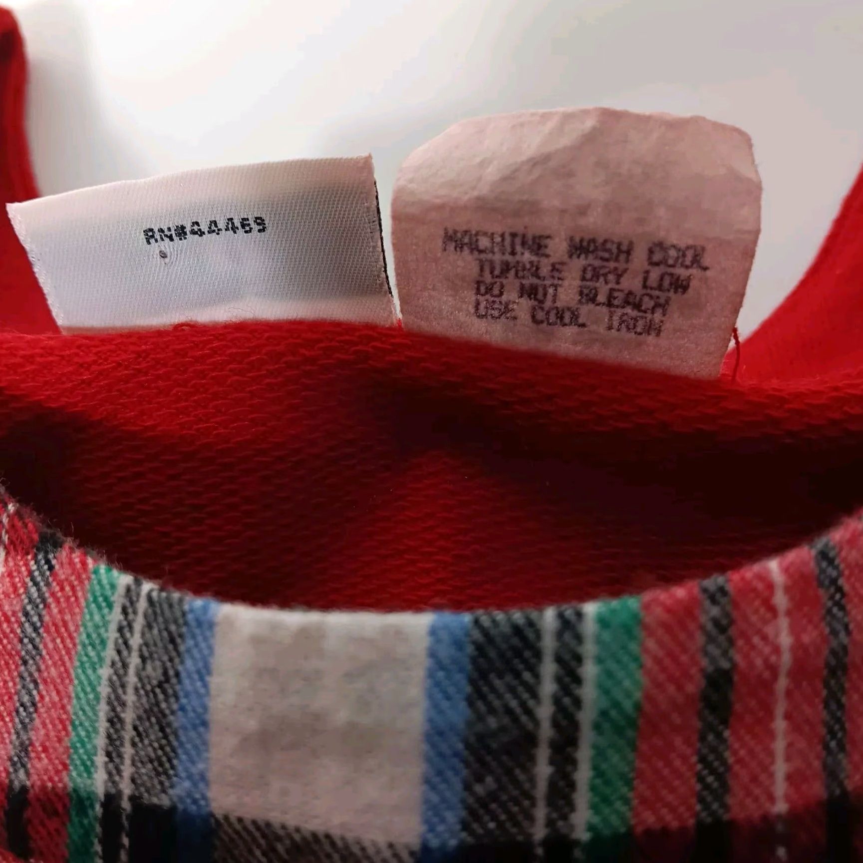 Hang Ten VINTAGE Hang Ten Shirt Sweatshirt Cropped Red Plaid Tartan 1990s Surf Skate Women's L Size L / US 10 / IT 46 - 7 Thumbnail
