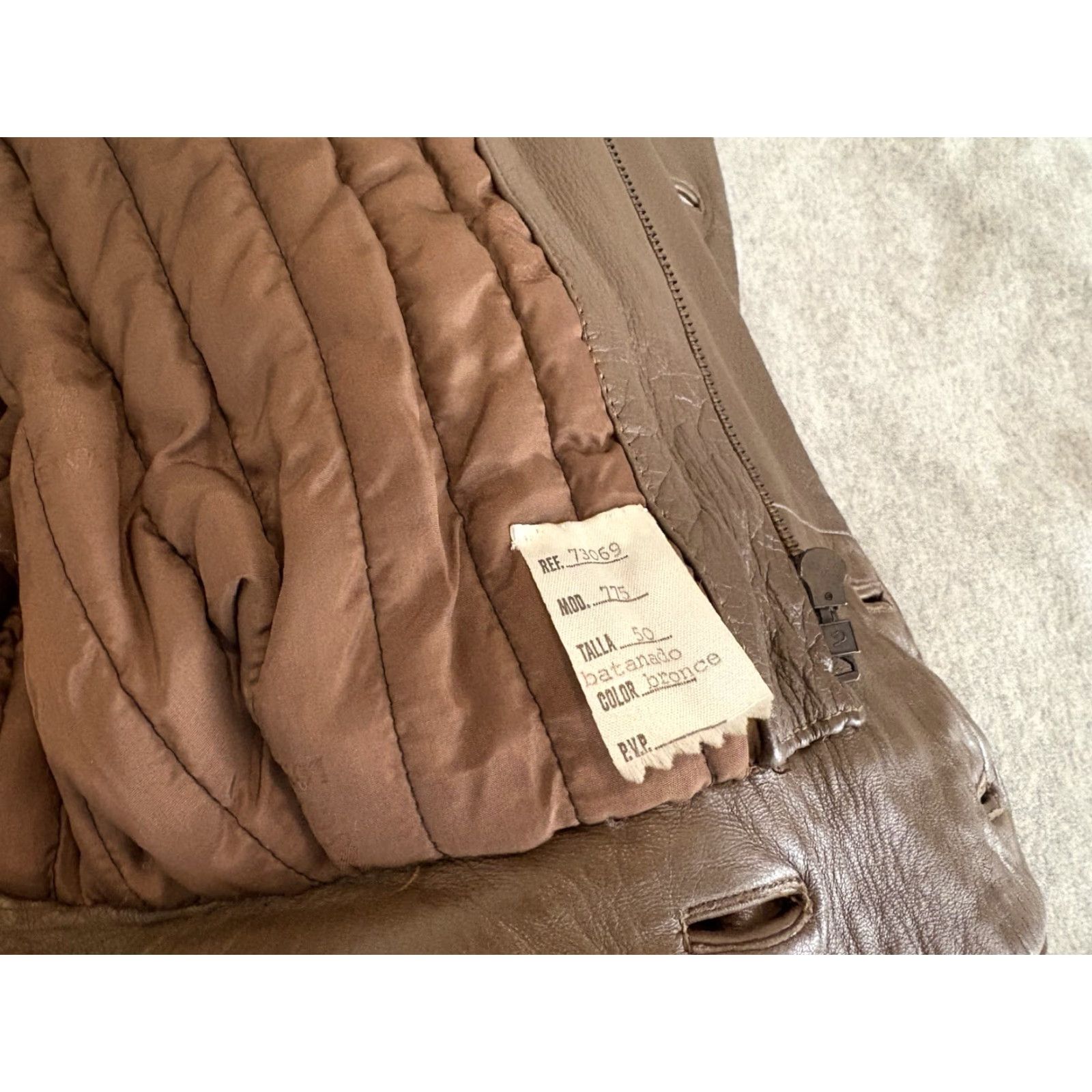 Loewe VINTAGE LOEWE Brown Leather Coat Jacket Mens 50 Brown Leather Jacket (Solid) Spain Size US M / EU 48-50 / 2 - 5 Thumbnail