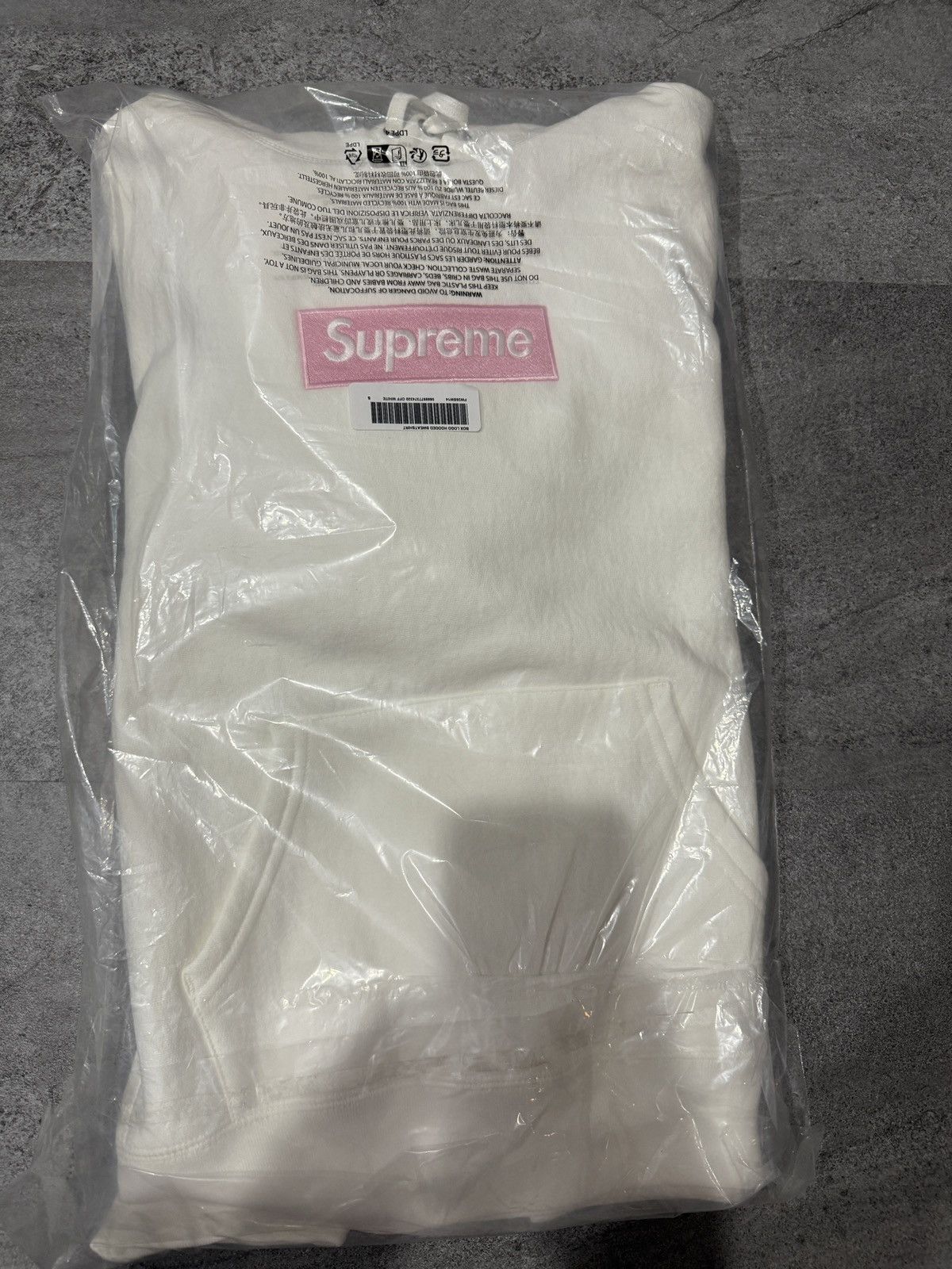 Supreme Supreme FW25 BOXLOGO BOGO HOODIE WHITE/PINK BOGO Size US S / EU 44-46 / 1 - 1 Thumbnail