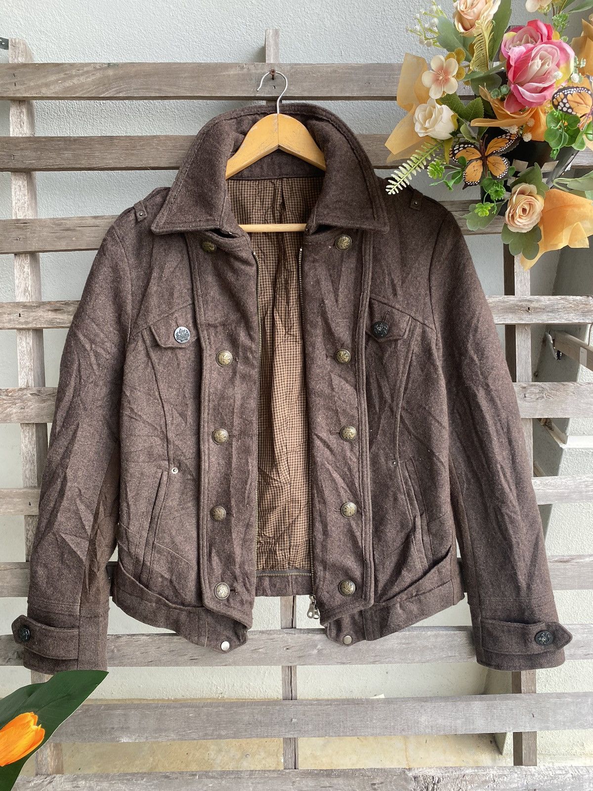 If Six Was Nine PPFM Wool Jacket Size M / US 6-8 / IT 42-44 - 3 Thumbnail