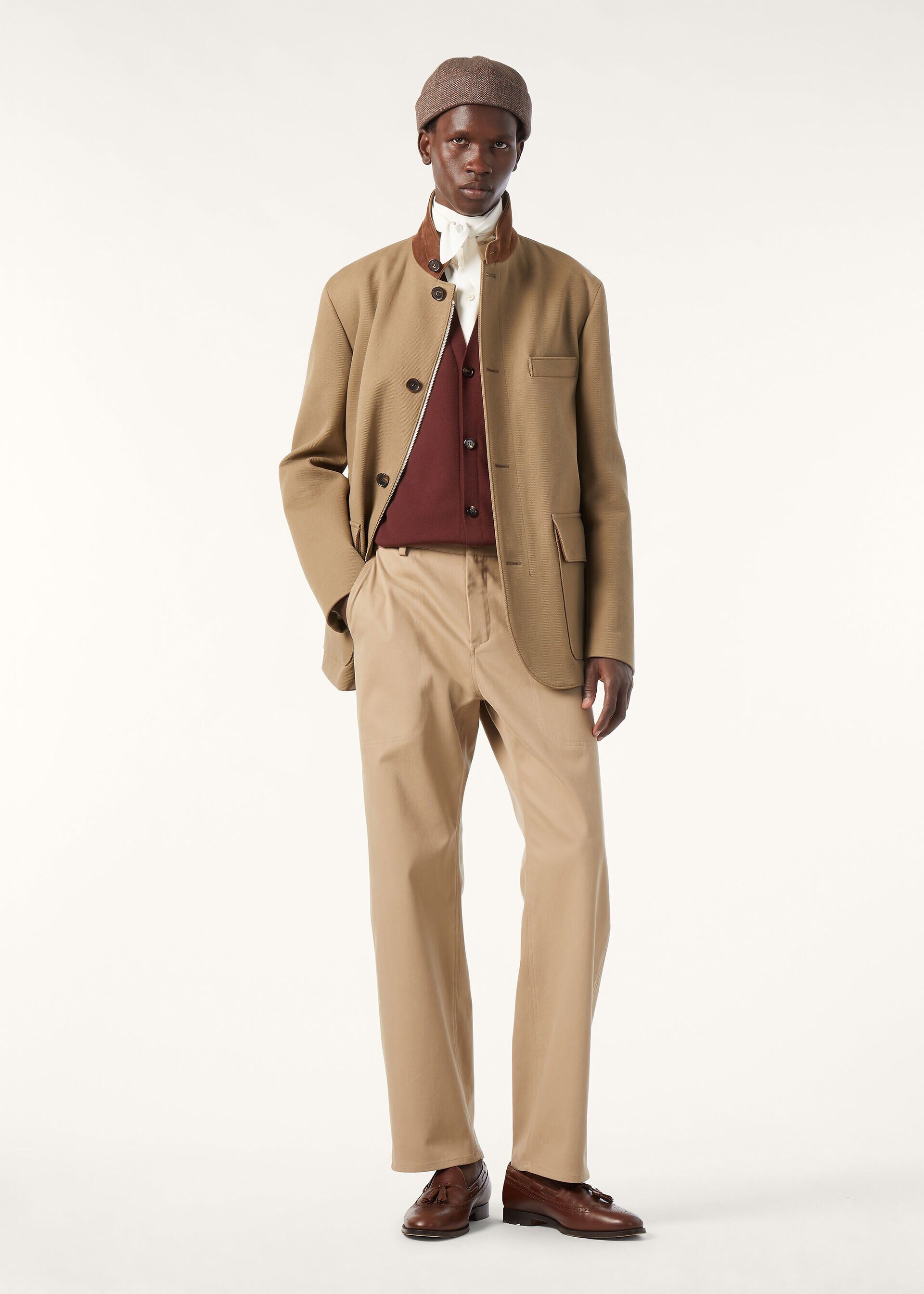 Loro Piana os11x0226 FAR0238 Dustin Pant in Highlander Camel Size US 32 / EU 48 - 2 Thumbnail