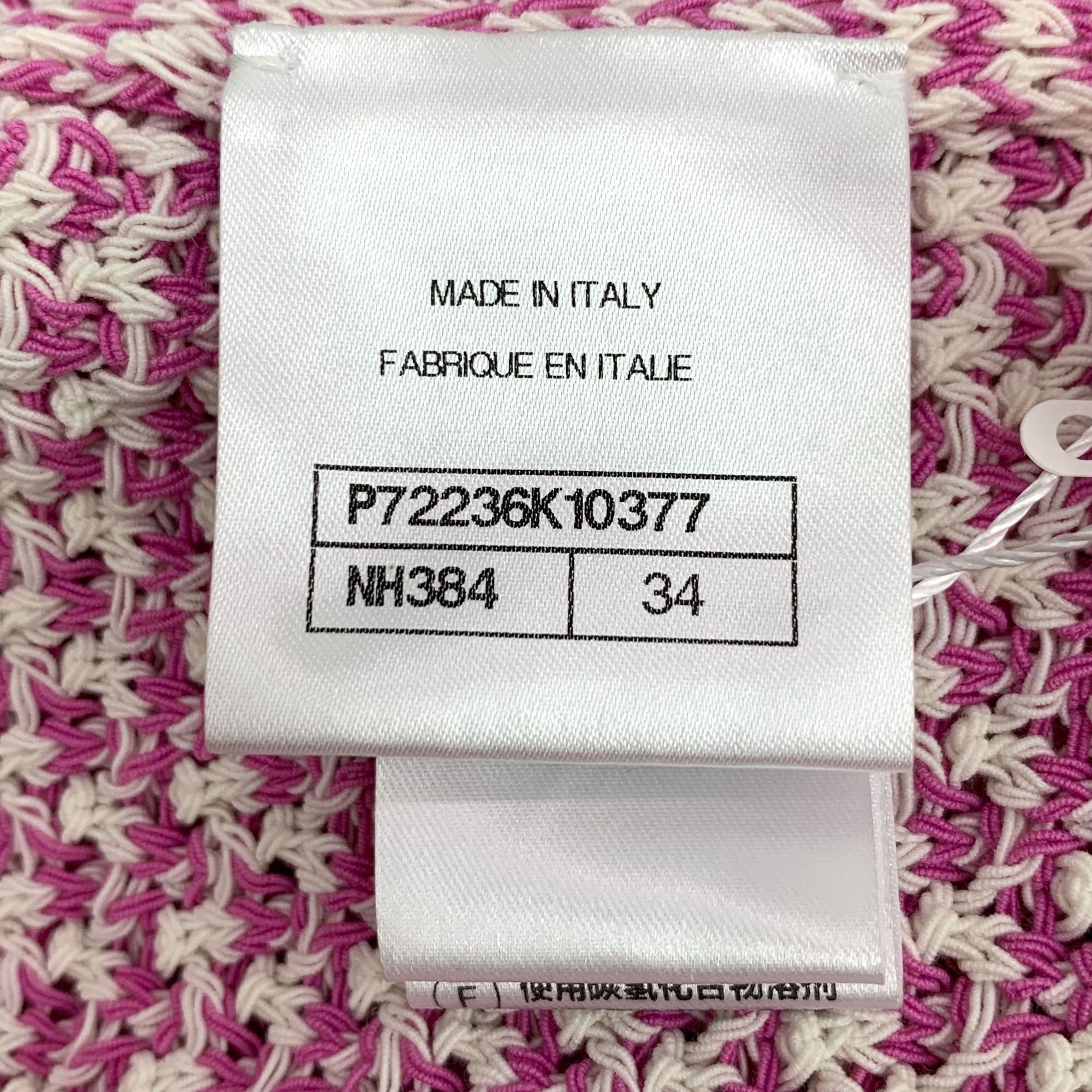 Chanel Chanel Pink Cotton Sleeveless Woven Dress Size 34 With Round Size XXS / US 00 / IT 34 - 3 Thumbnail