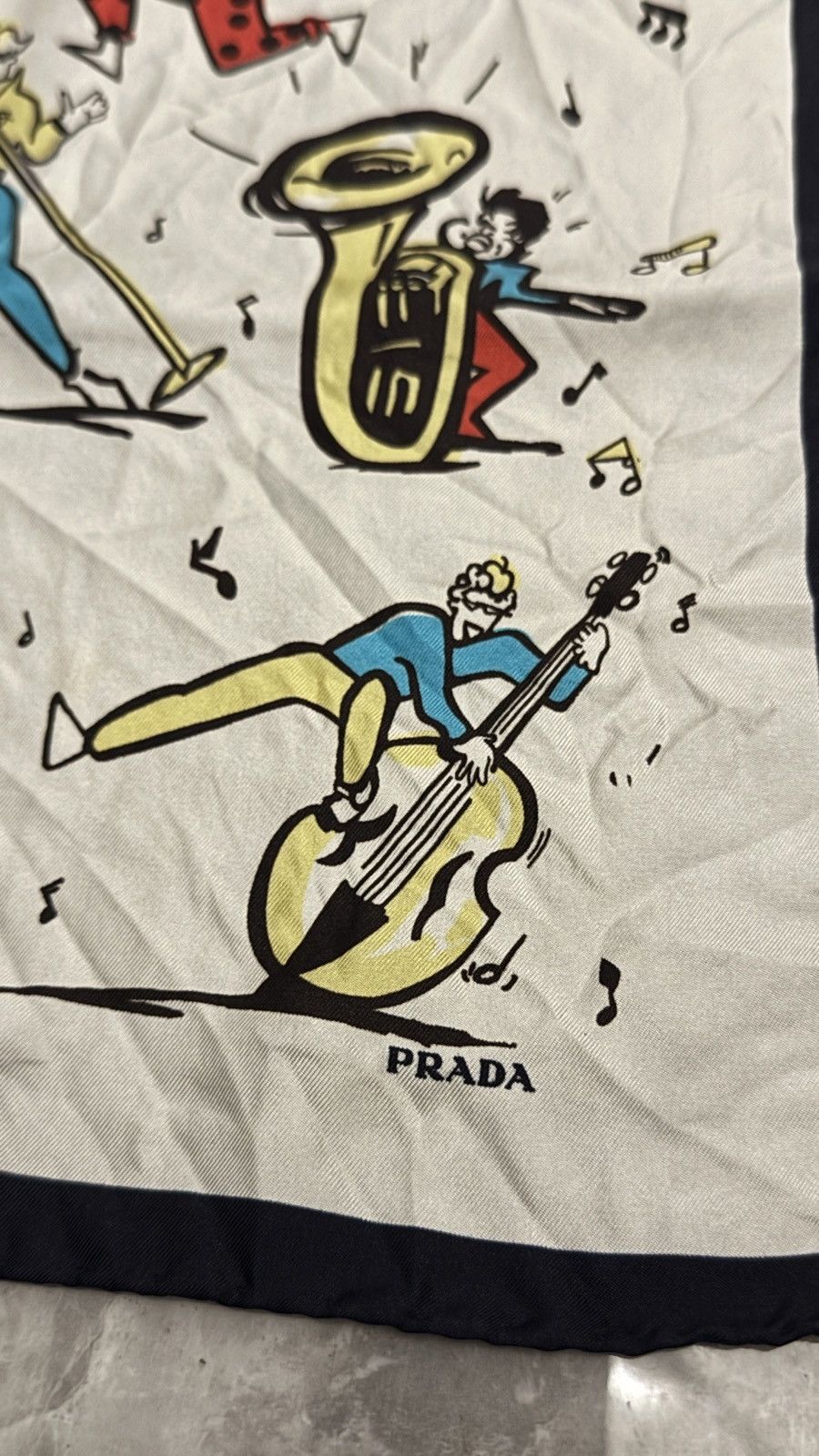 Prada Prada unisex silk scarf 55cm x 55cm Size ONE SIZE - 2 Thumbnail
