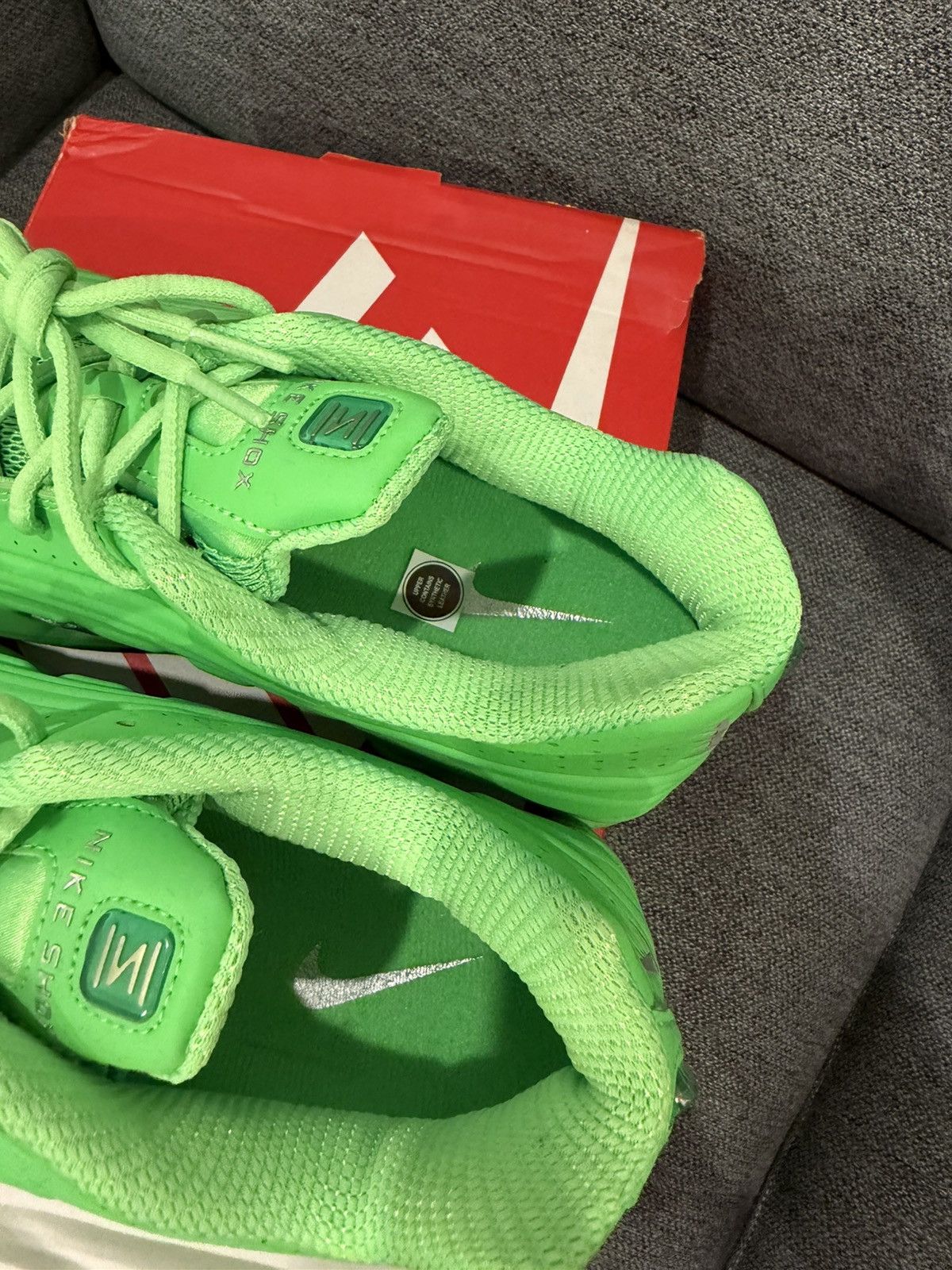 Nike Nike Shox R4 Lime Green Strike Size US 10.5 / EU 43-44 - 4 Thumbnail