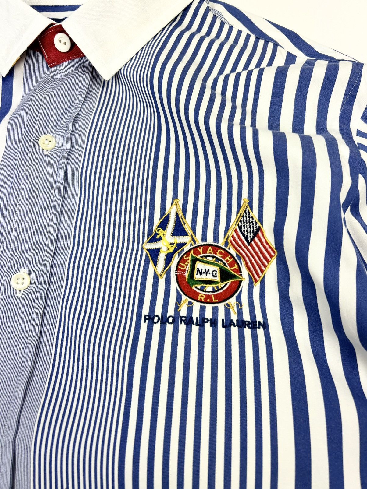 Vintage Rare Polo Ralph Lauren Strip Shirt Vintage y2k Size US L / EU 52-54 / 3 - 5 Thumbnail