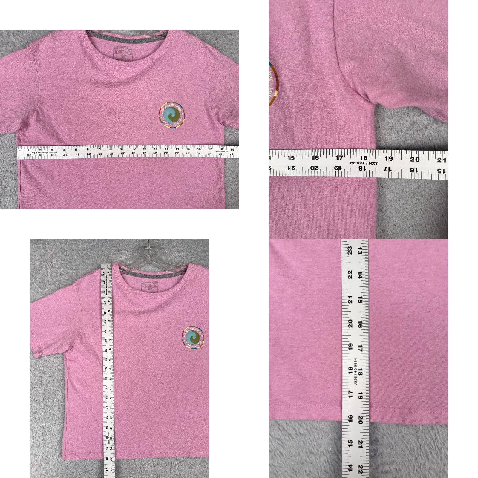 Patagonia Patagonia Shirt Women XS Pink Short Sleeve Crew Cotton Blend Cropped T-Shirt Size XS / US 0-2 / IT 36-38 - 8 Thumbnail