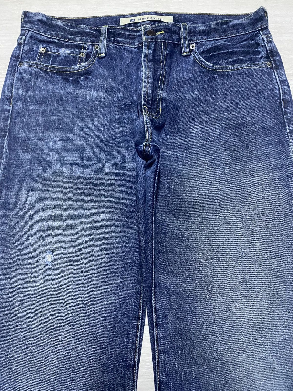 Dapper Dan × Gap Vintage Gap Denim Faded Wash Flare Bootcut Jeans Size US 34 / EU 50 - 3 Thumbnail