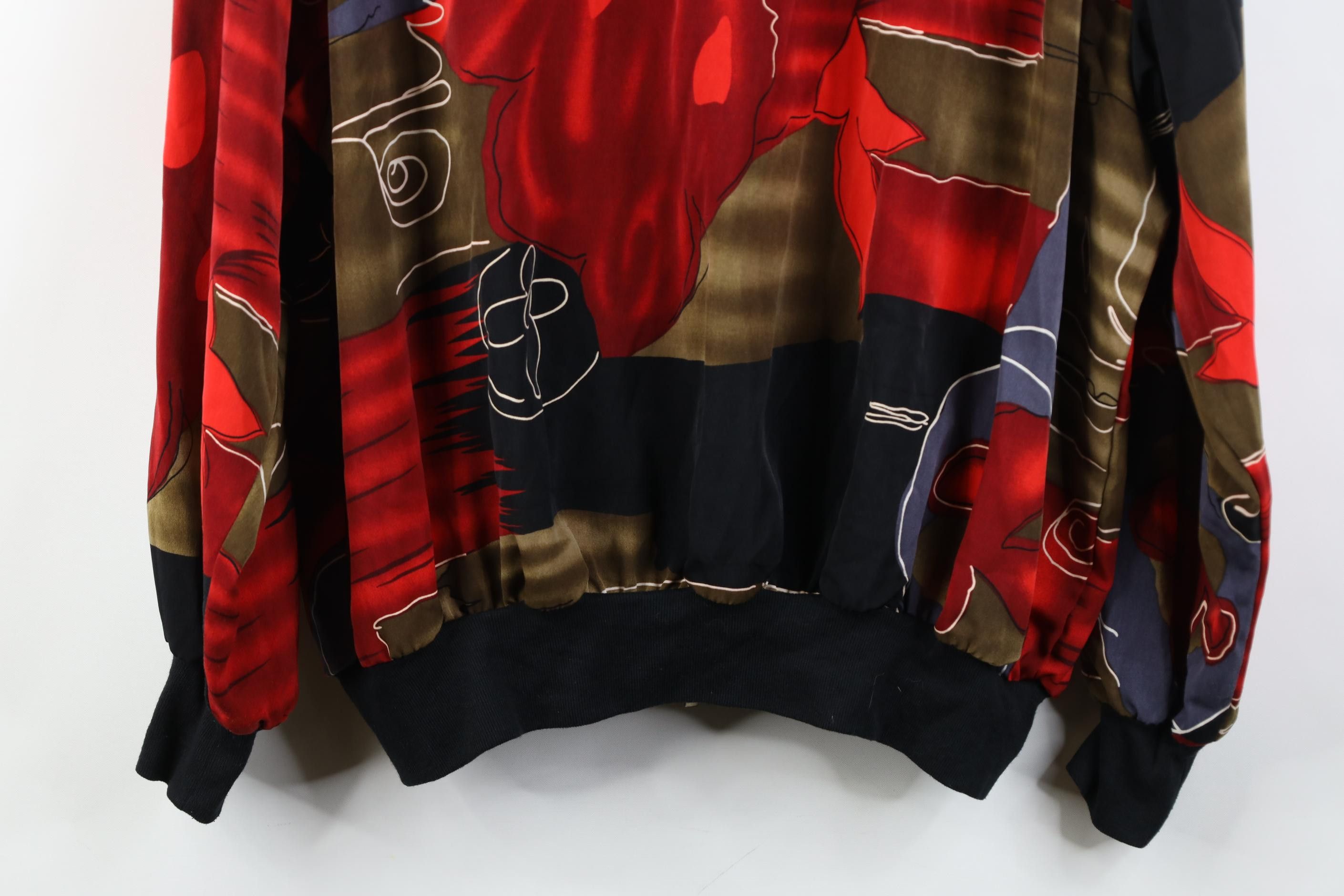 Vintage Vintage 90s Streetwear Flower Full Zip Bomber Jacket Size M / US 6-8 / IT 42-44 - 13 Thumbnail