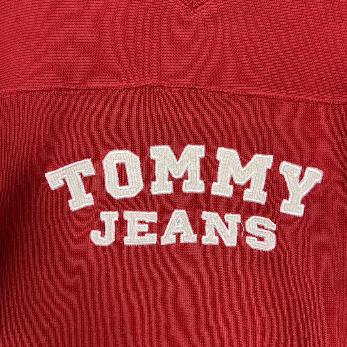 Tommy Jeans 90's TOMMY JEANS Embroidered Logo LS Vneck Tees #3993-C182 Size US S / EU 44-46 / 1 - 3 Thumbnail