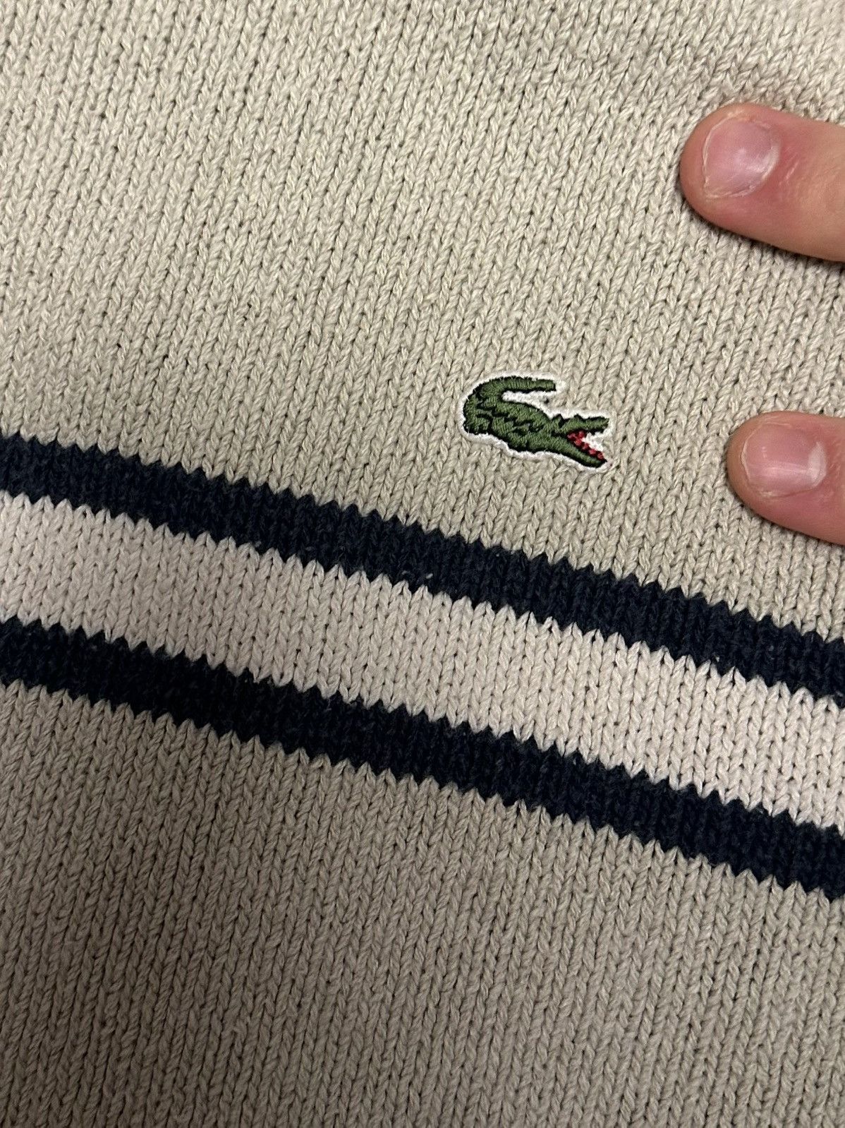 Lacoste 90's Rare Vintage Lacoste Sweater Sweatshirt Hype Size L-XL Size US L / EU 52-54 / 3 - 2 Thumbnail