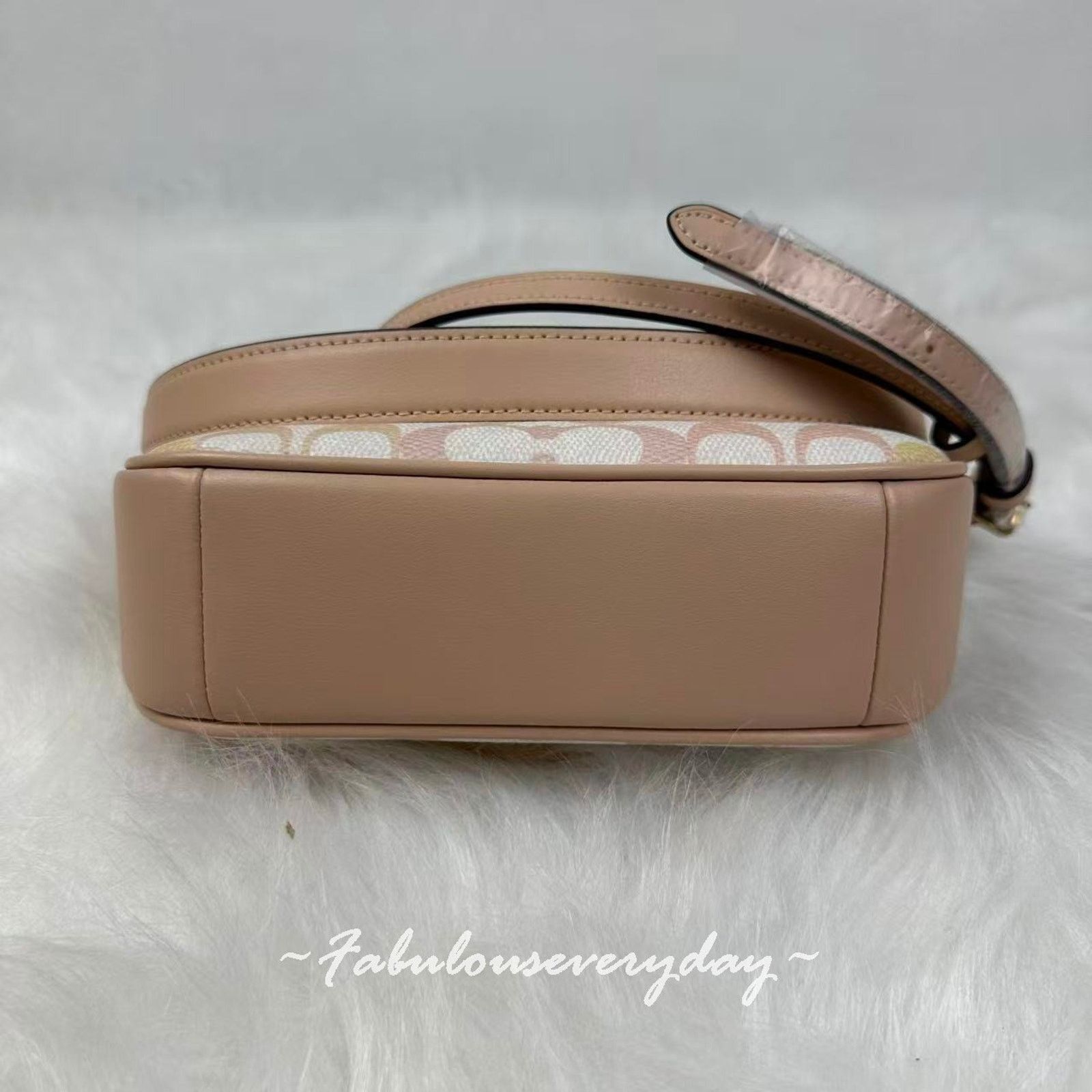 Coach Coach Teri Mini Crossbody Bag Sig Canvas Chalk/Pink CDW52 Size ONE SIZE - 7 Thumbnail