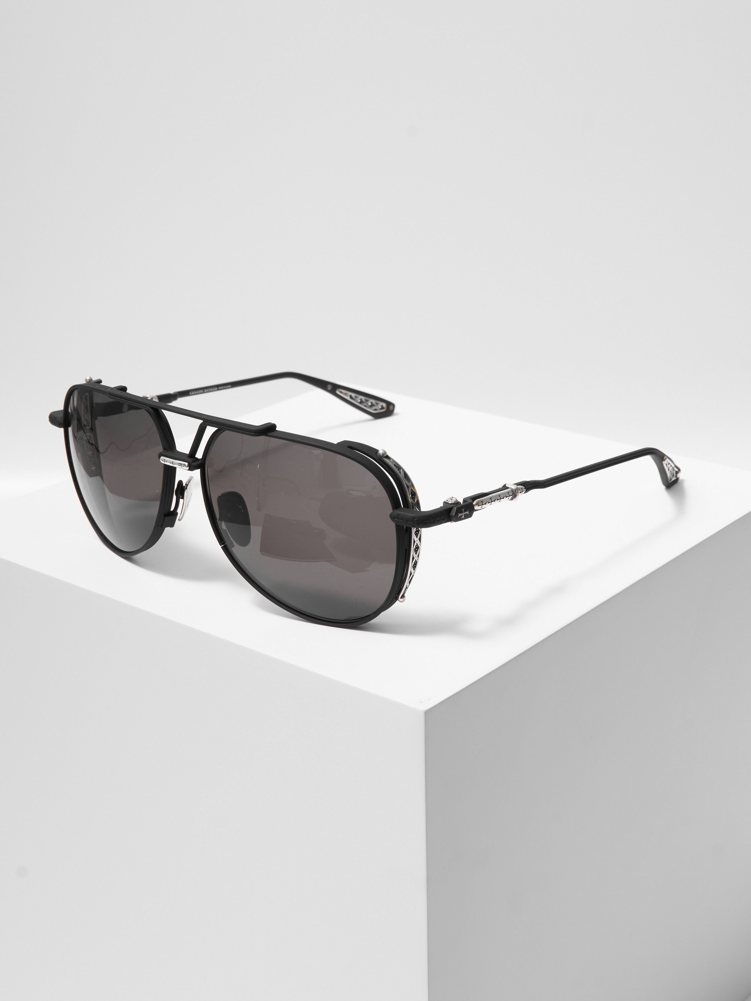 Chrome Hearts CHROME HEARTS BOXEDEN MATTE BLACK/SHINY SILVER Size ONE SIZE - 1 Thumbnail