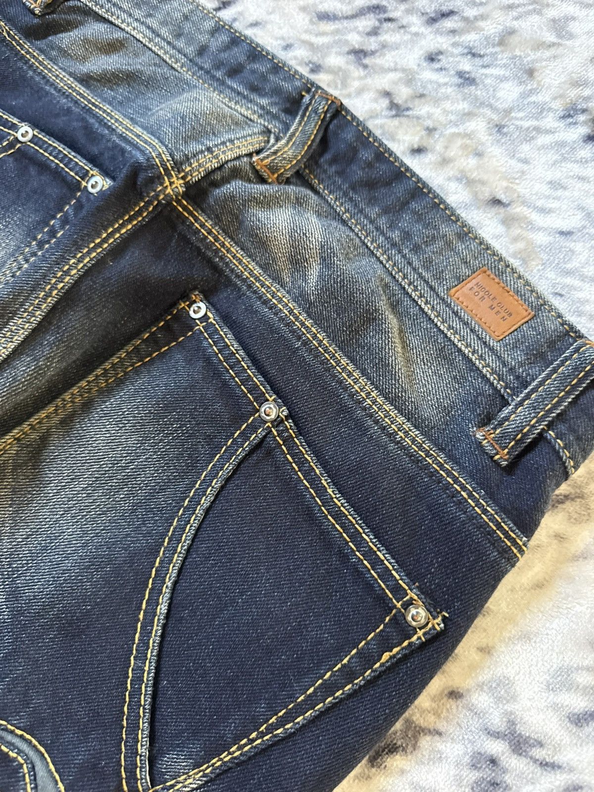 Nicole Club Nicole Club Japan Mud Wash Contrast Stitch Flare Jeans Rare Size US 29 - 16 Thumbnail