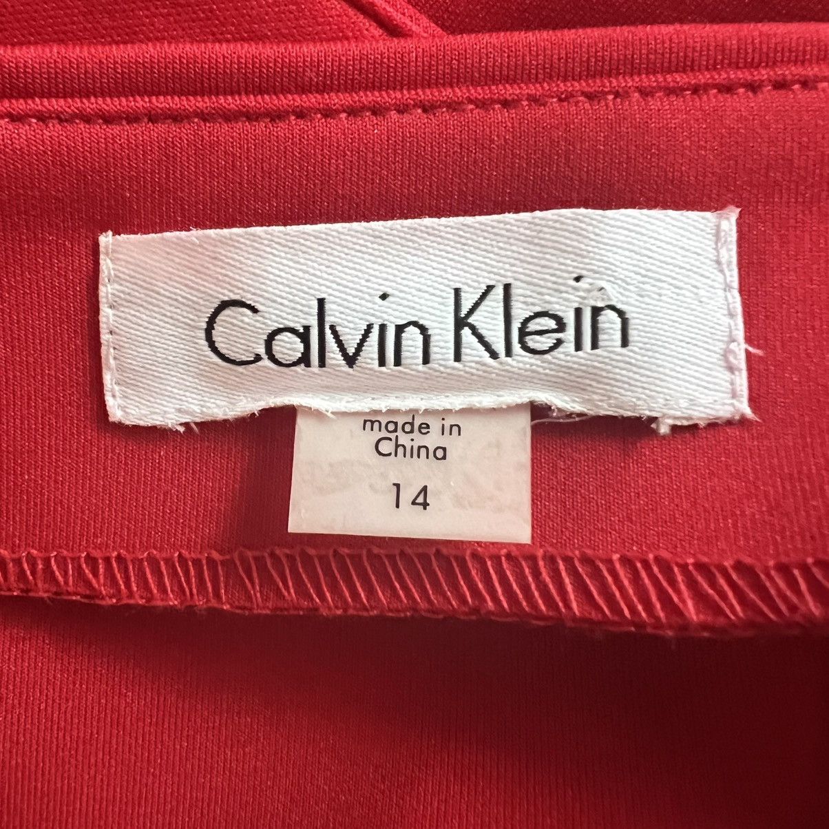 Calvin Klein Calvin Klein Red Bodycon Dress Size XXL / US 16-18 / IT 52-54 - 3 Thumbnail