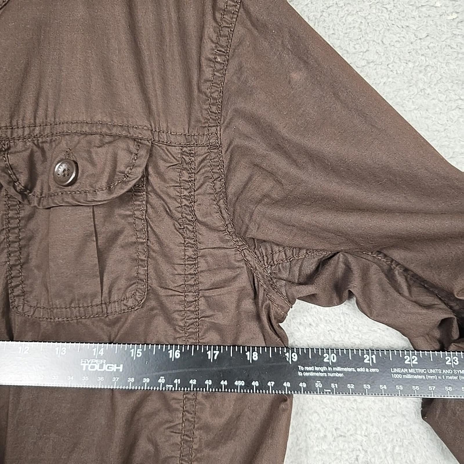 Gap Gap Women's Cargo Size M Brown Cotton Long Sleeve Shirt Size M / US 6-8 / IT 42-44 - 10 Thumbnail
