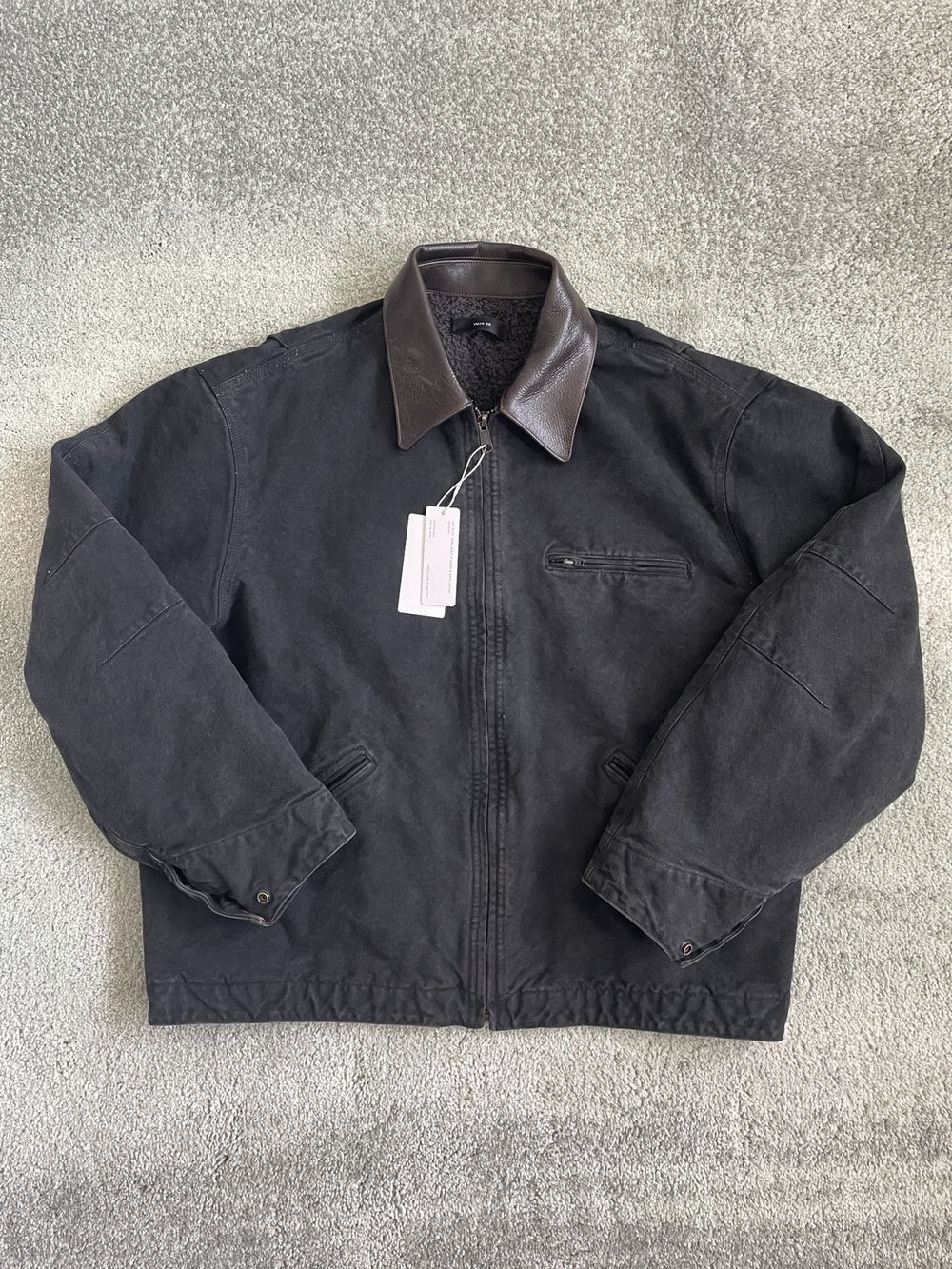 ジャケット・アウター VUJADE KIRK HEAVY WORK JACKET BLACK KOMUNE | Oil Black Kirk Heavy Work Jacket