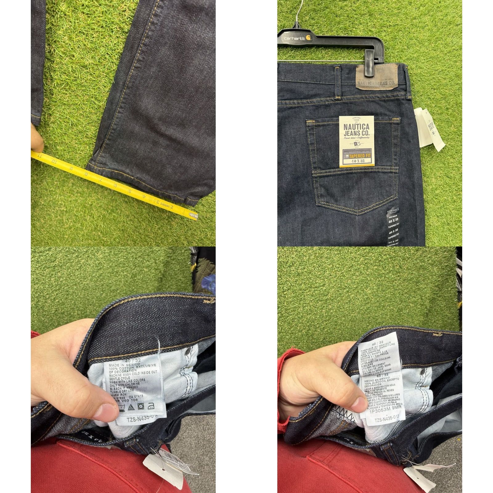 Nautica Nautica Jeans Mens 40x32 Athletic Slim Fit Stretch Denim Tapered Leg RP3712 NWT Jeans Blue 5-Pocket Logo Mens Regular Time Size US 40 / EU 56 - 8 Thumbnail
