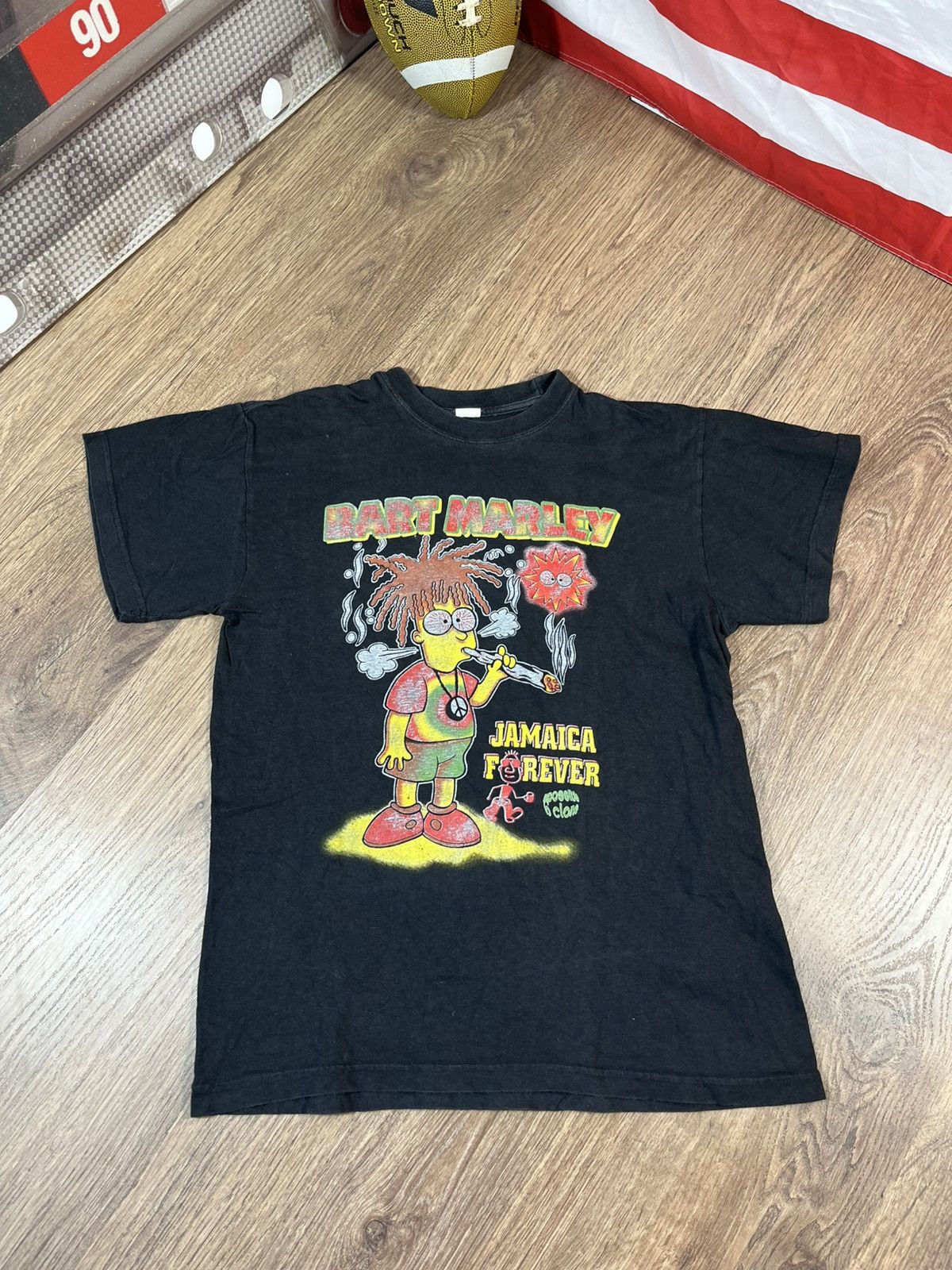 Bob Marley Vintage T Shirt Bob Bart Marley Jamaica Forever Size US M / EU 48-50 / 2 - 1 Thumbnail