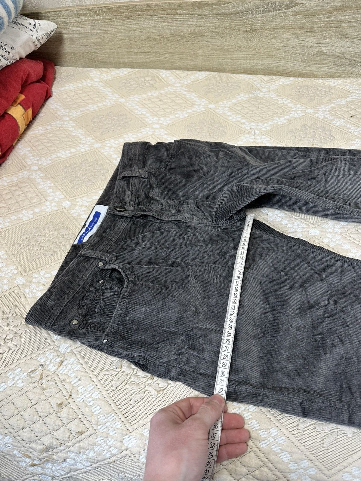 Jacob Cohen 🔥 Jacob Cohen Nick Slim Corduroy Trousers Pants Velvet Size US 35 - 13 Thumbnail